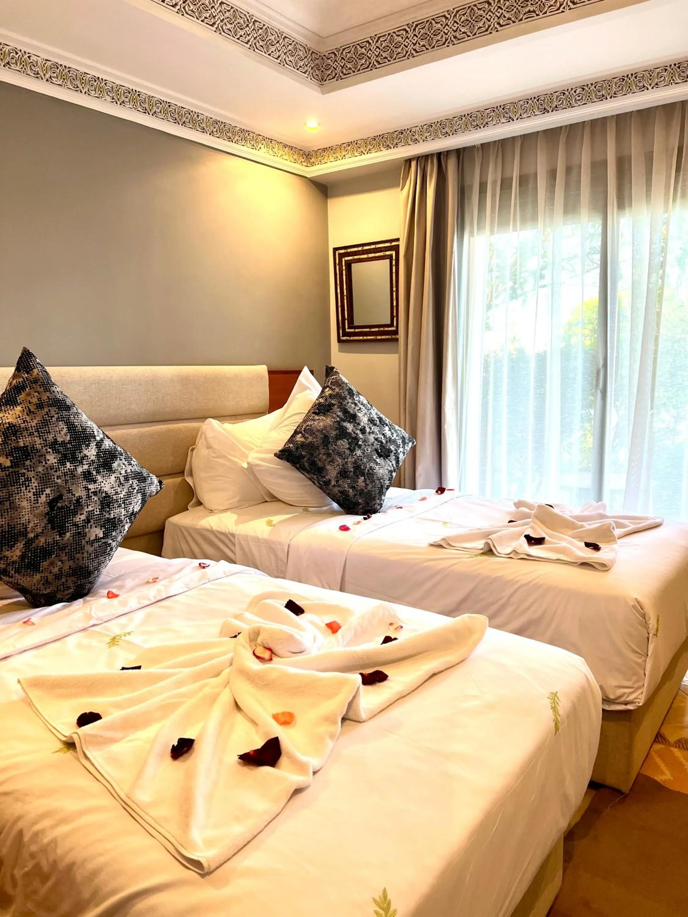 Bed in Pavillon du Golf - Palmeraie suites