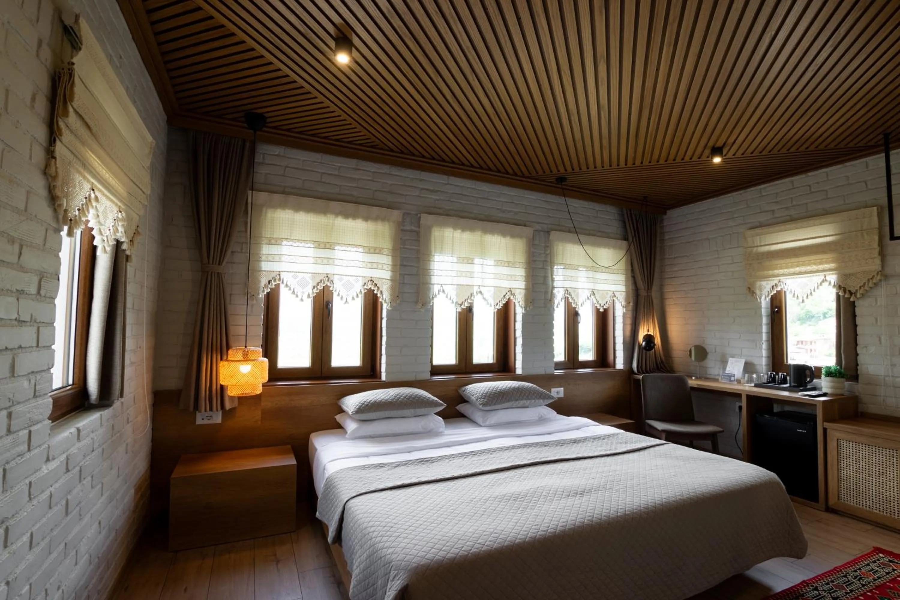 Bed in The Stone Sky Hotel