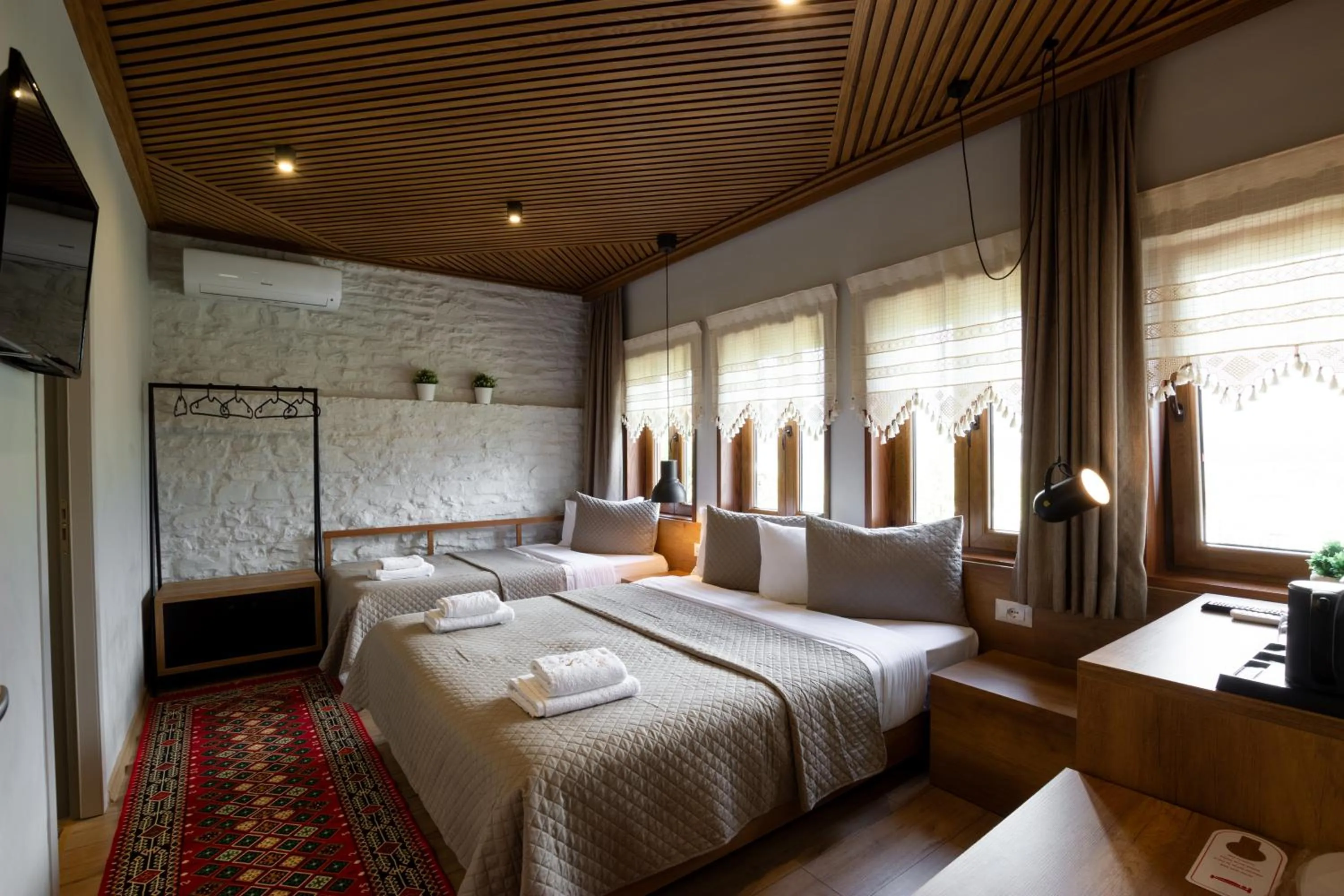 Bed in The Stone Sky Hotel