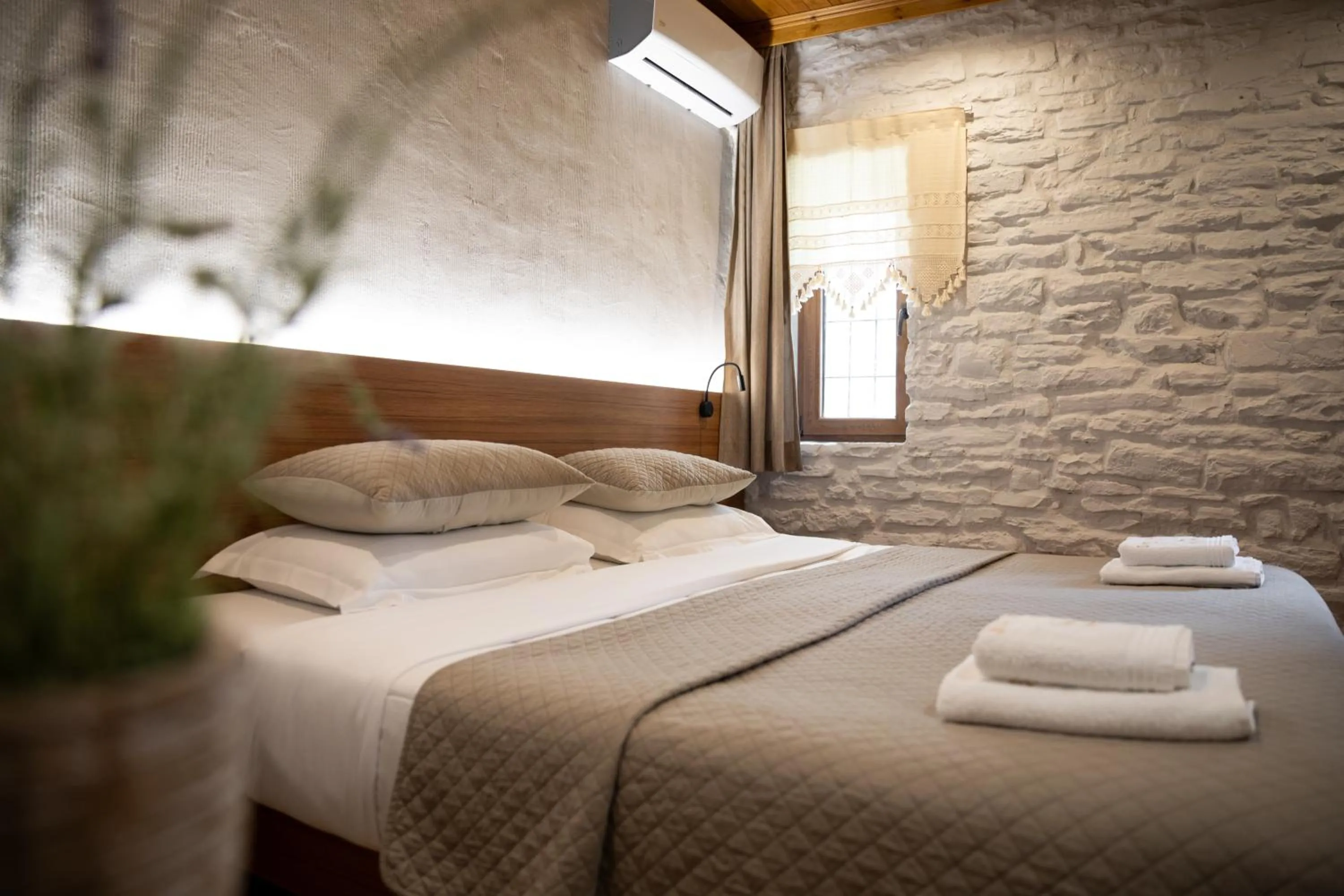 Bed in The Stone Sky Hotel