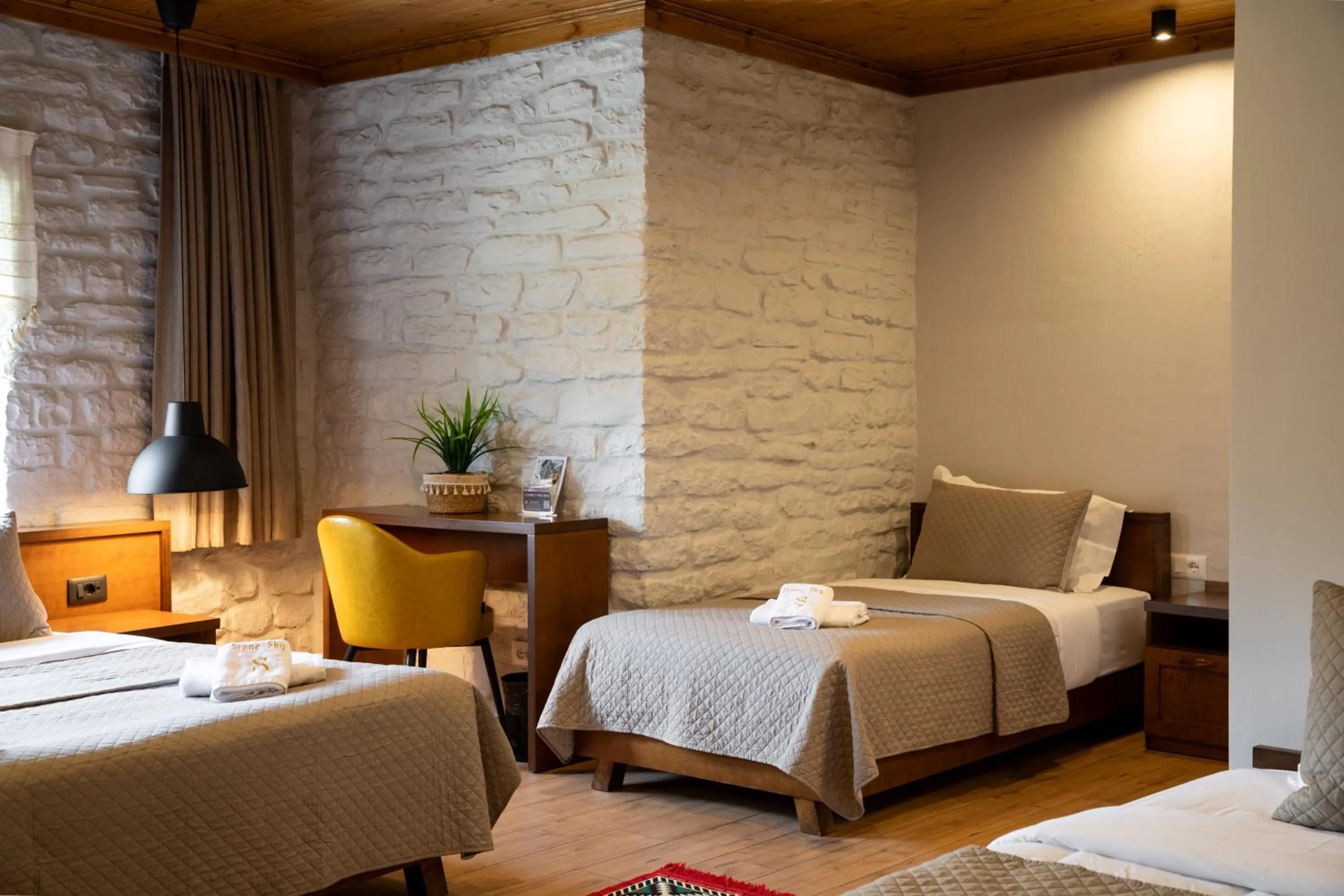 Bed in The Stone Sky Hotel