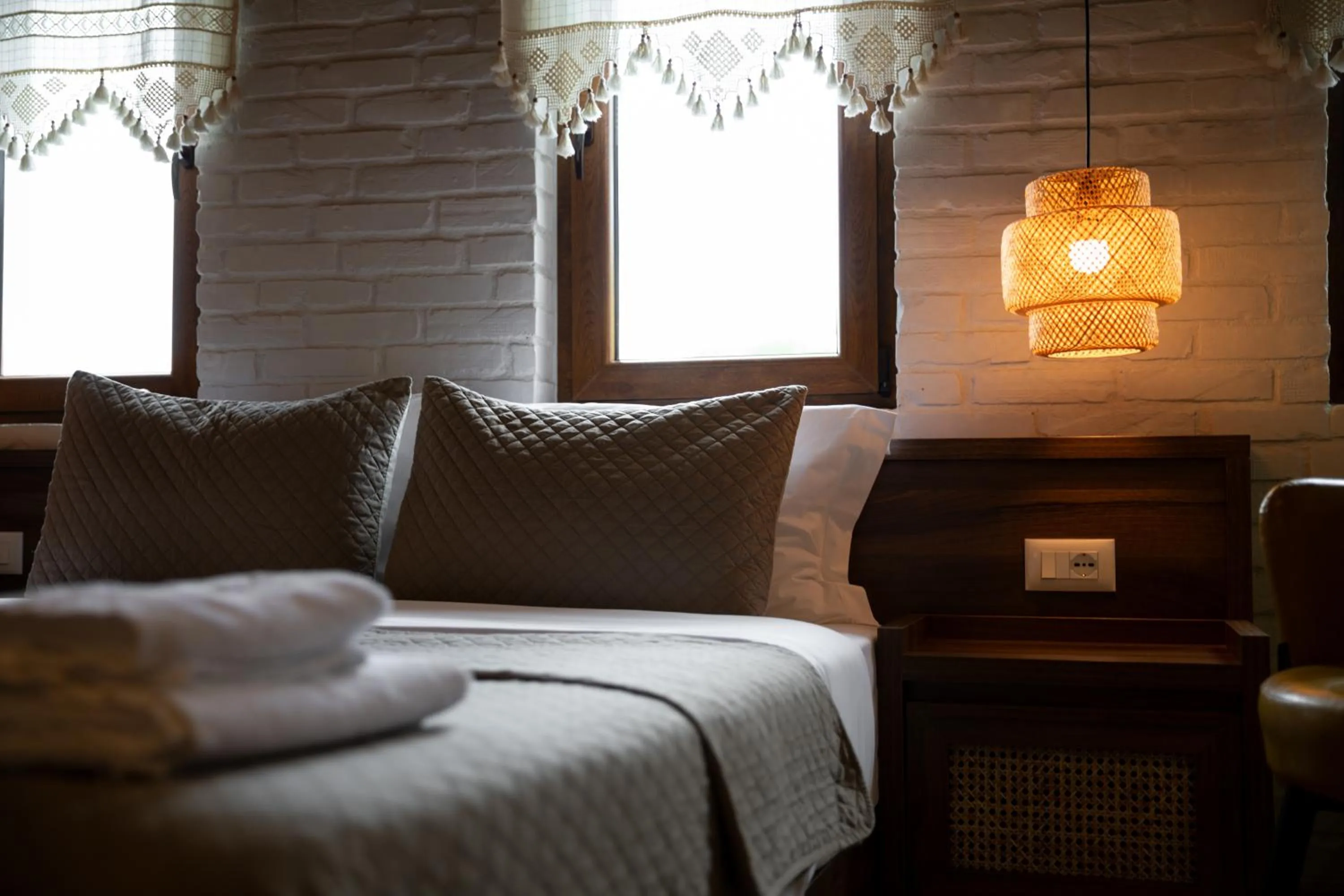 Bed in The Stone Sky Hotel