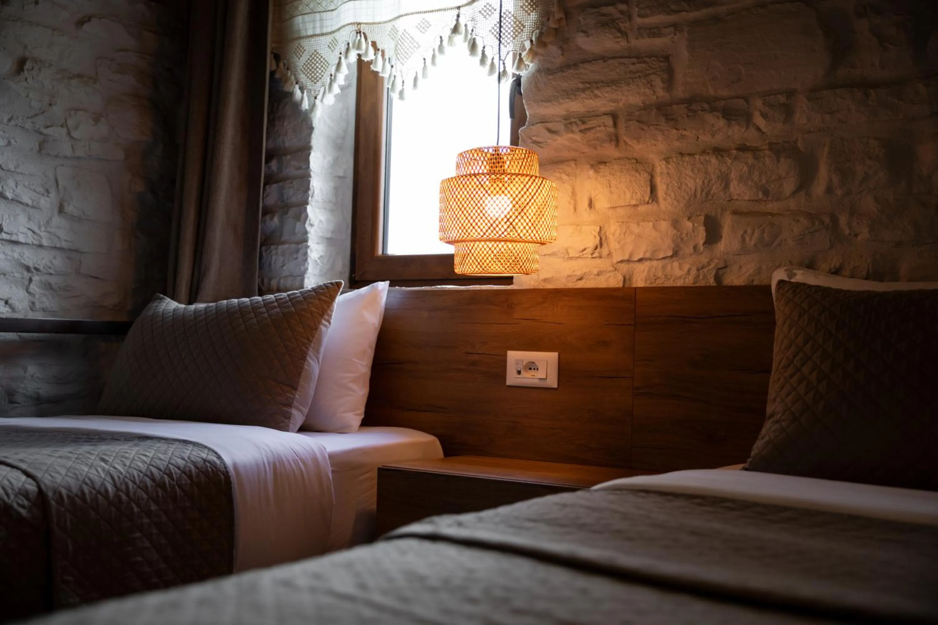 Bed in The Stone Sky Hotel