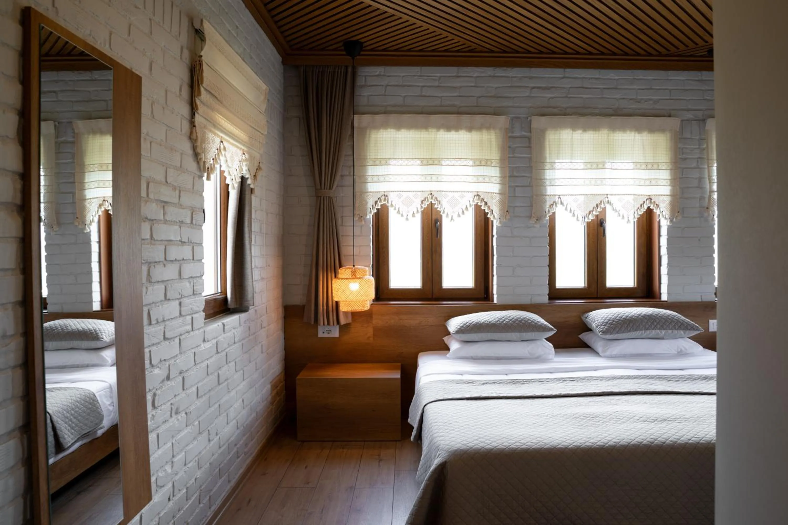 Bed in The Stone Sky Hotel