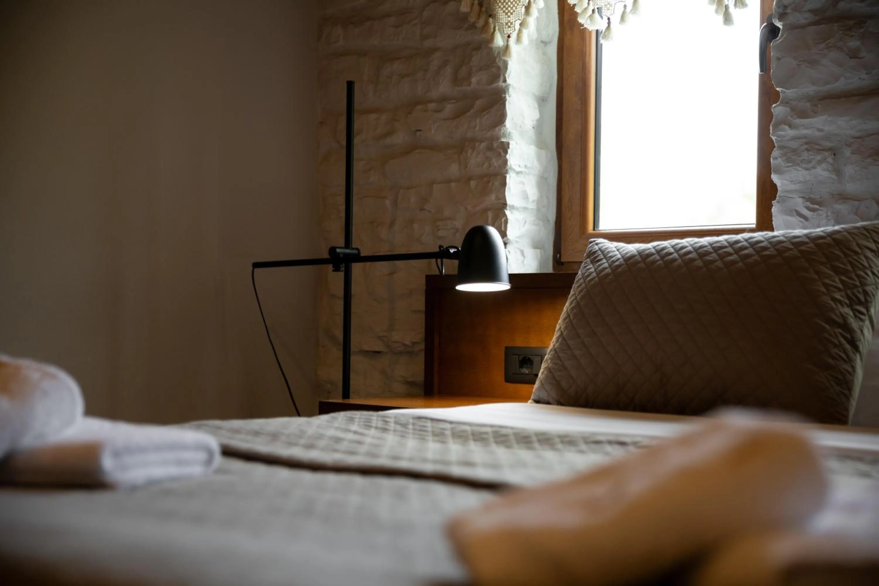 Bed in The Stone Sky Hotel