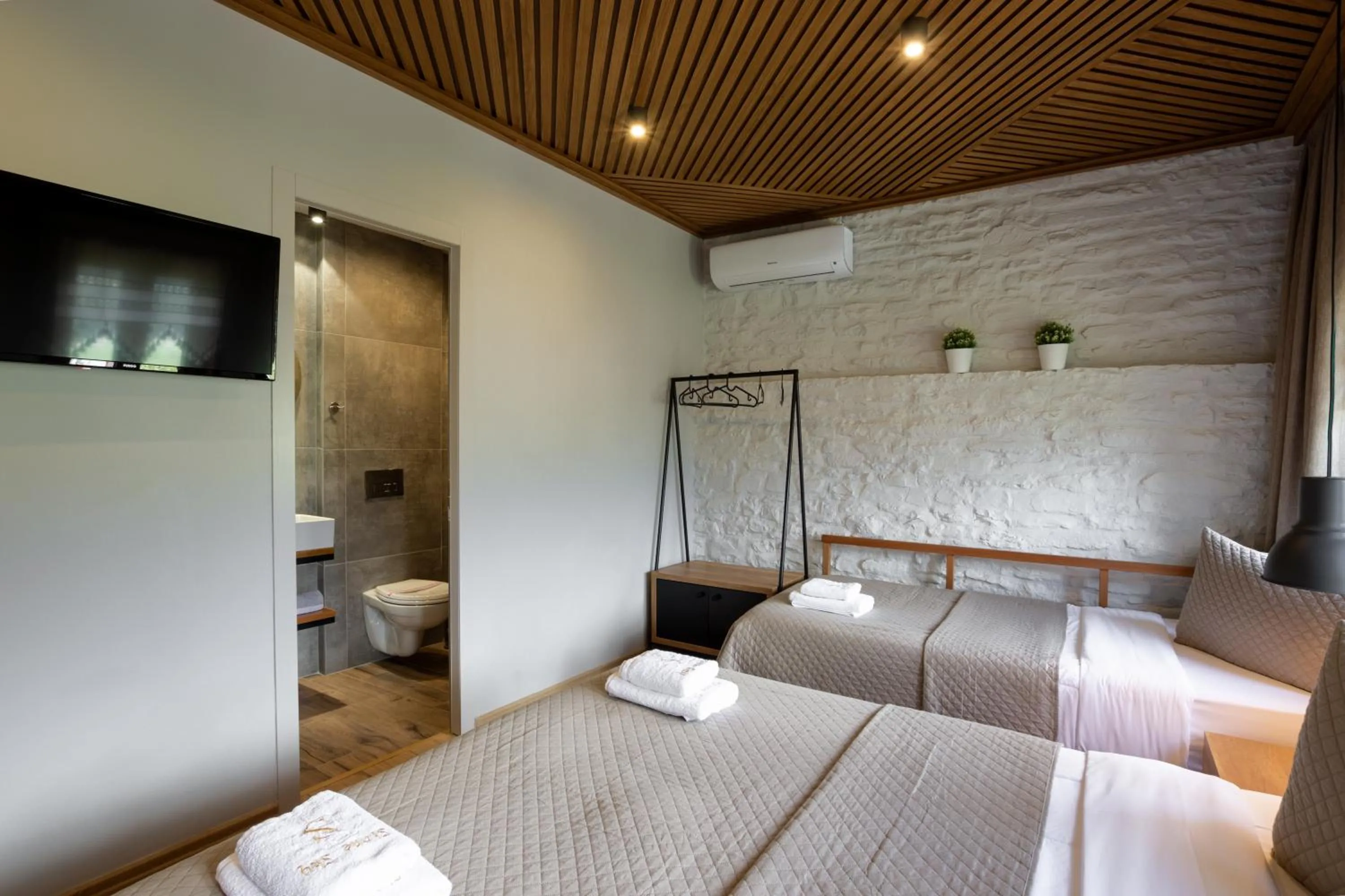 Bed in The Stone Sky Hotel