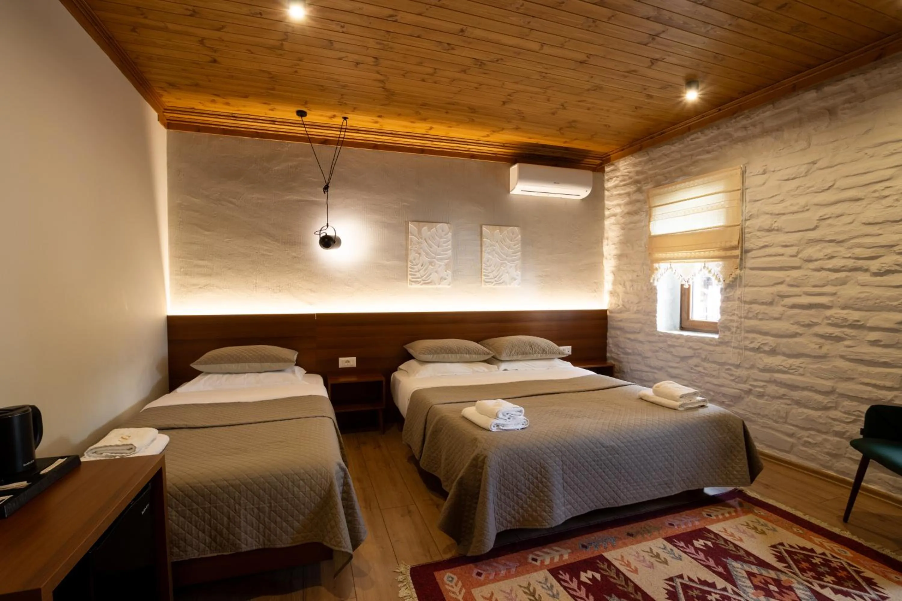 Bed in The Stone Sky Hotel