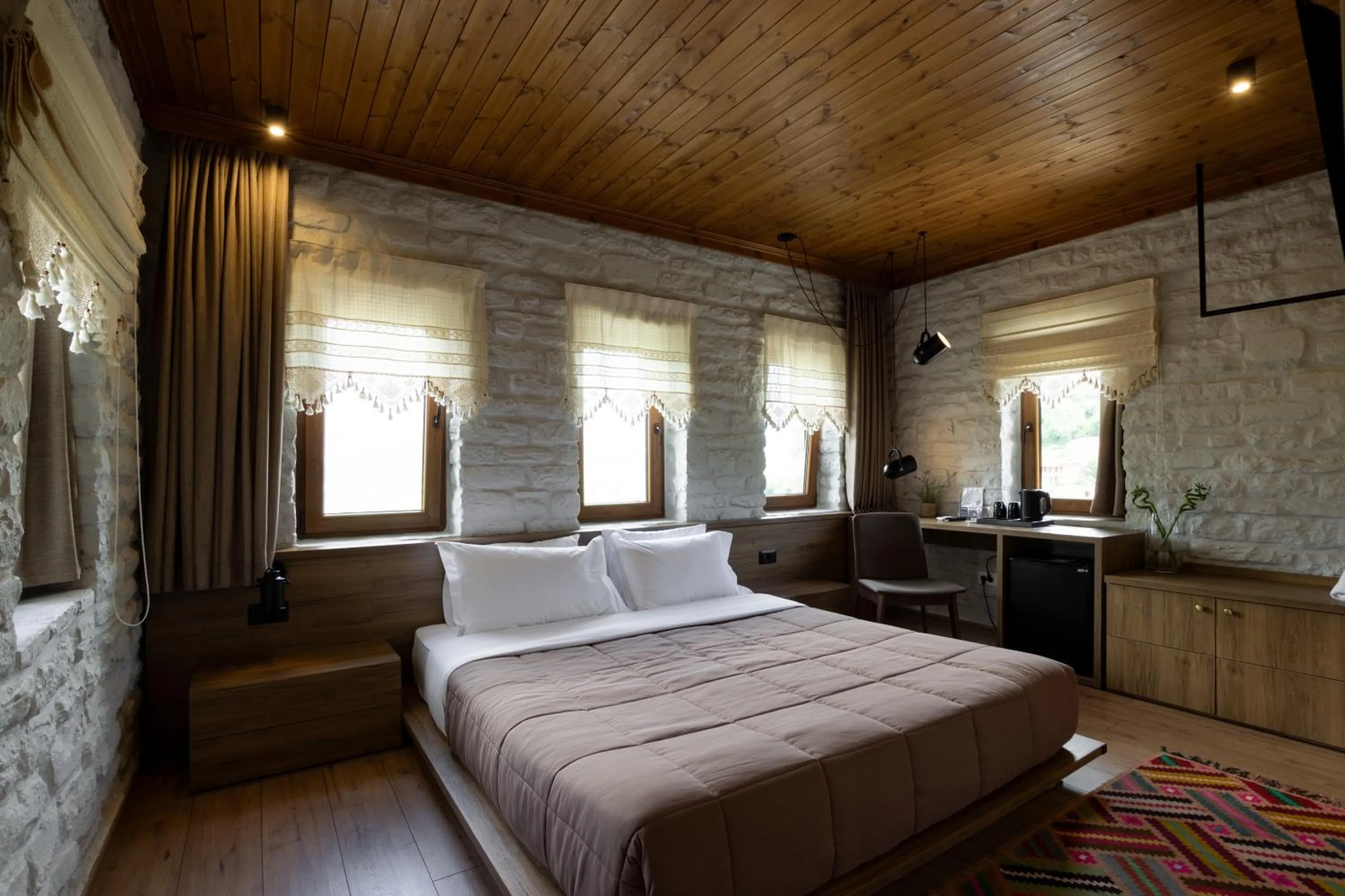 Bed in The Stone Sky Hotel