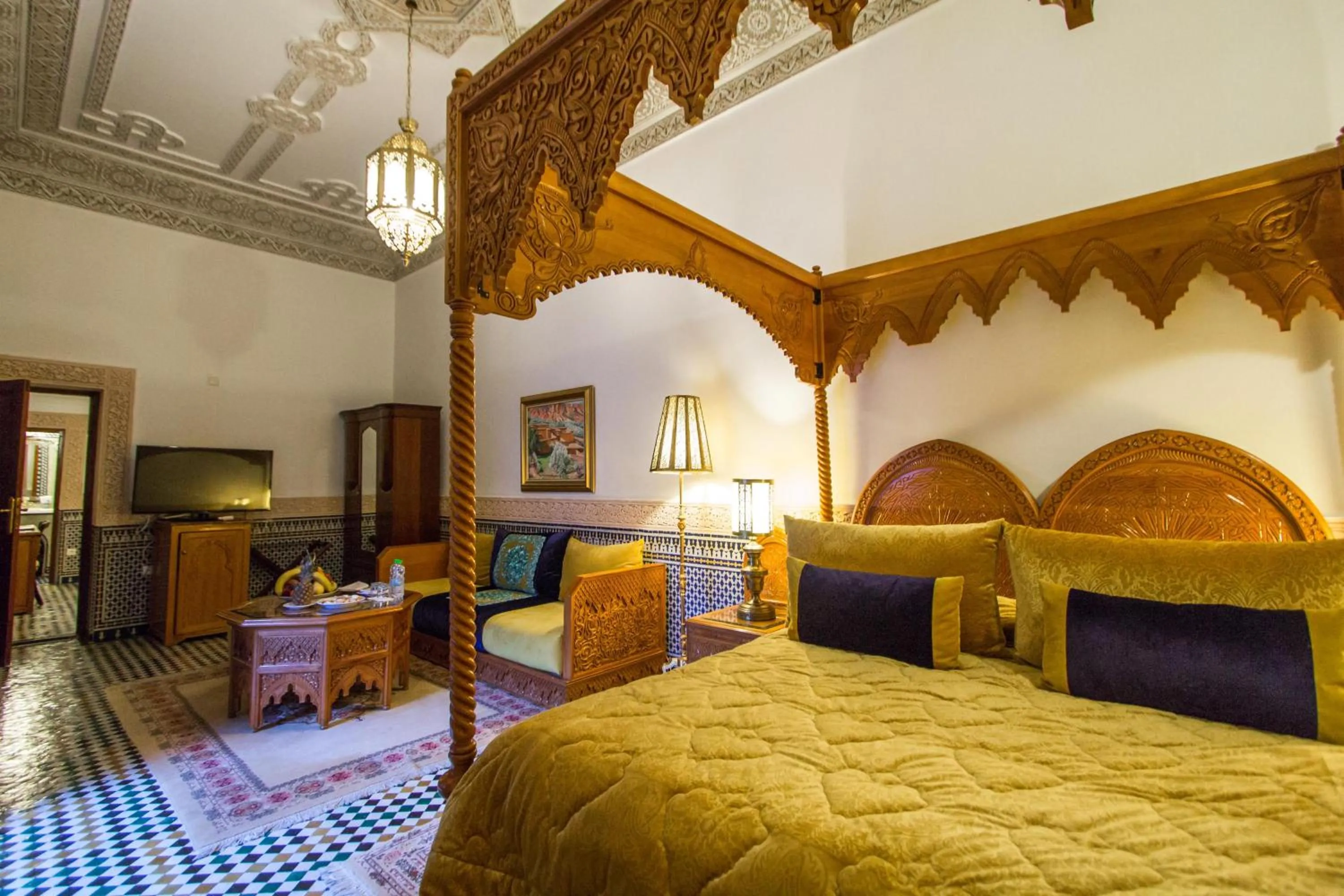 Bed in Riad Myra