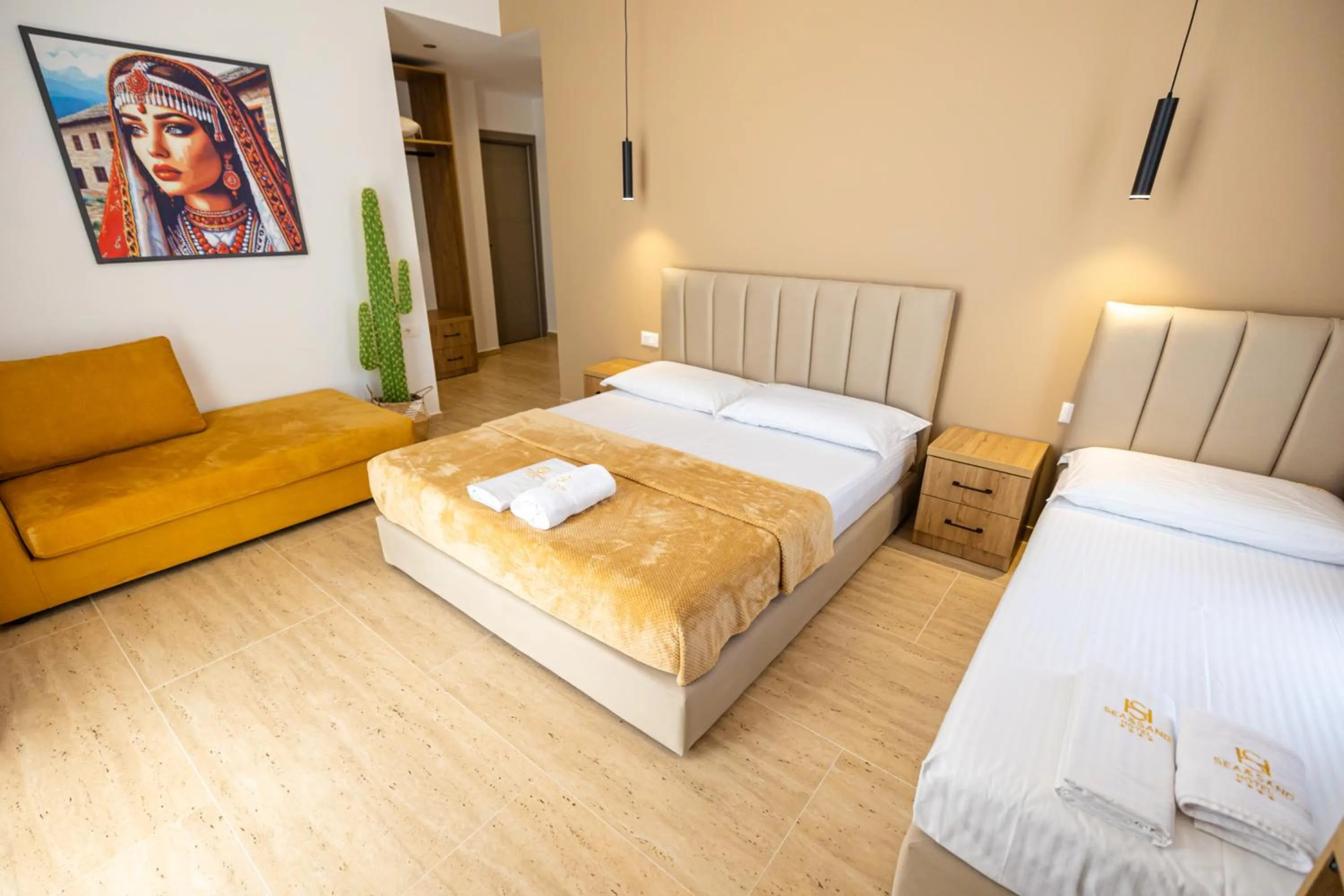 Bed in Sea & Sand Hotel