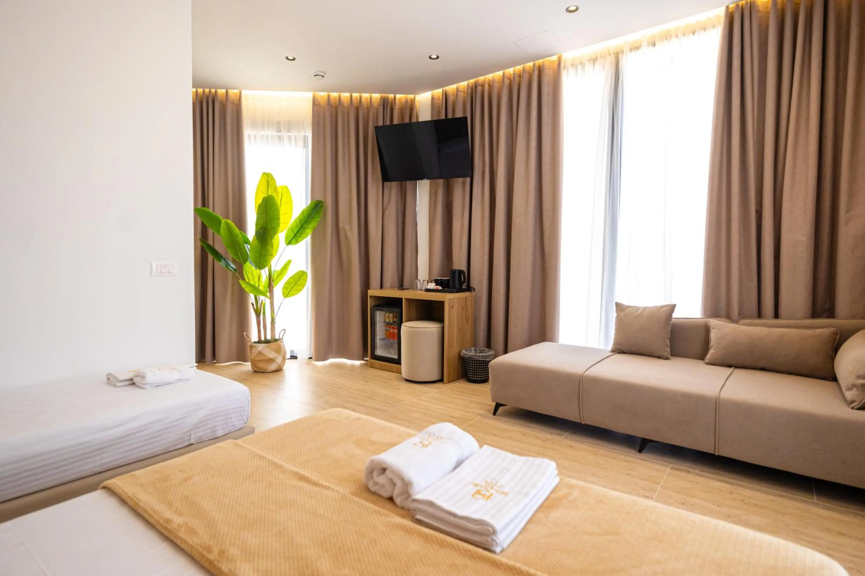 Bed in Sea & Sand Hotel