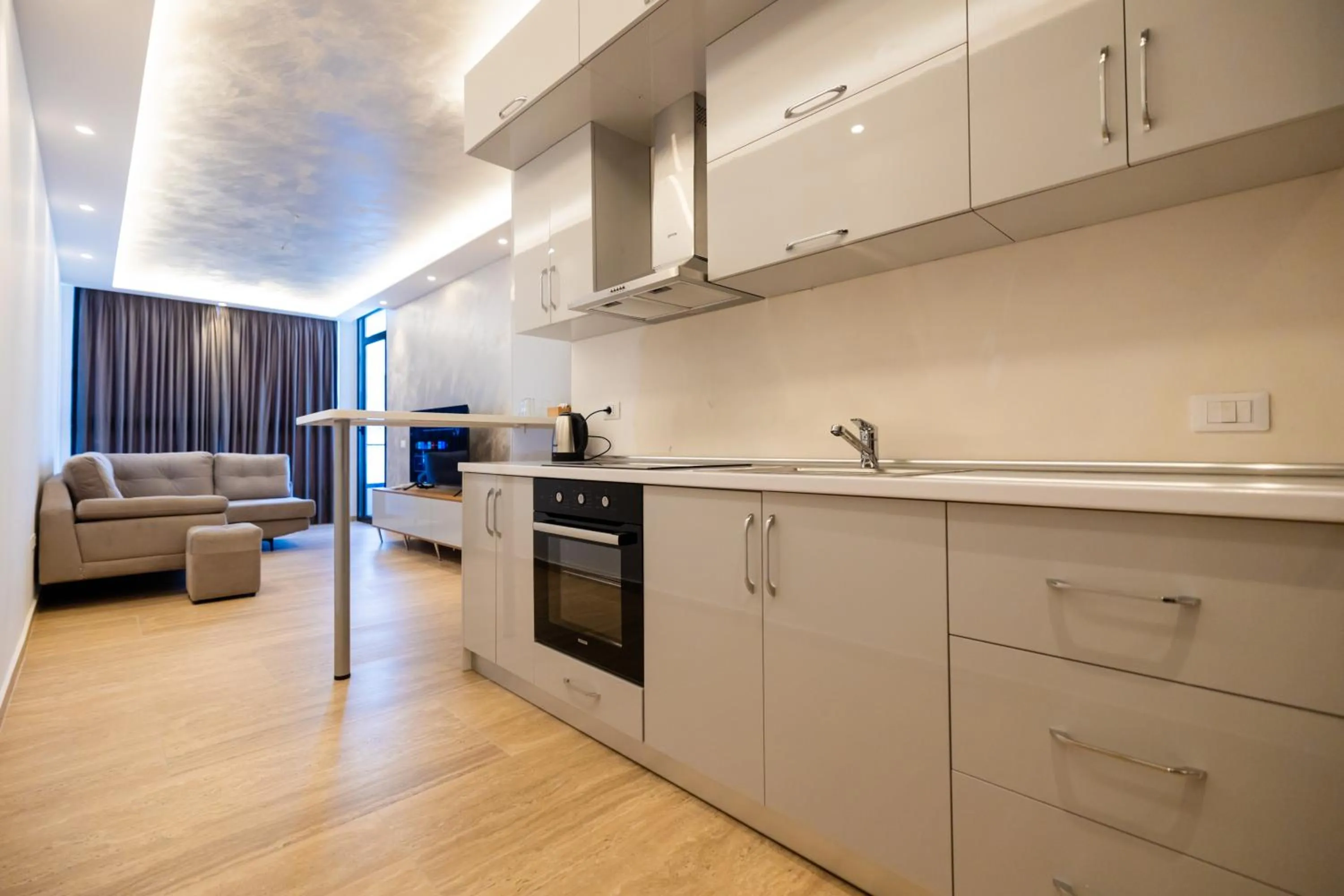 Kitchen or kitchenette in Sea & Sand Hotel