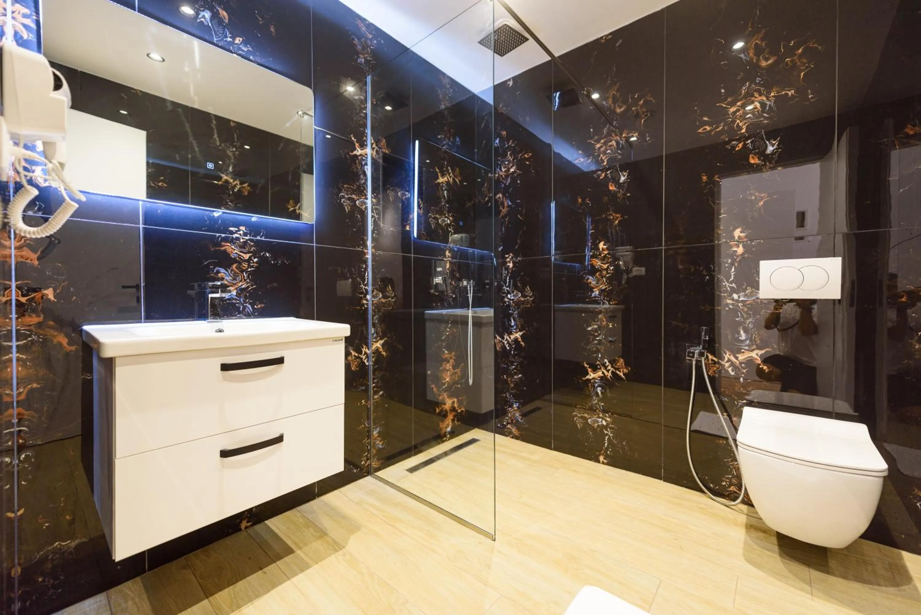 Shower in Sea & Sand Hotel