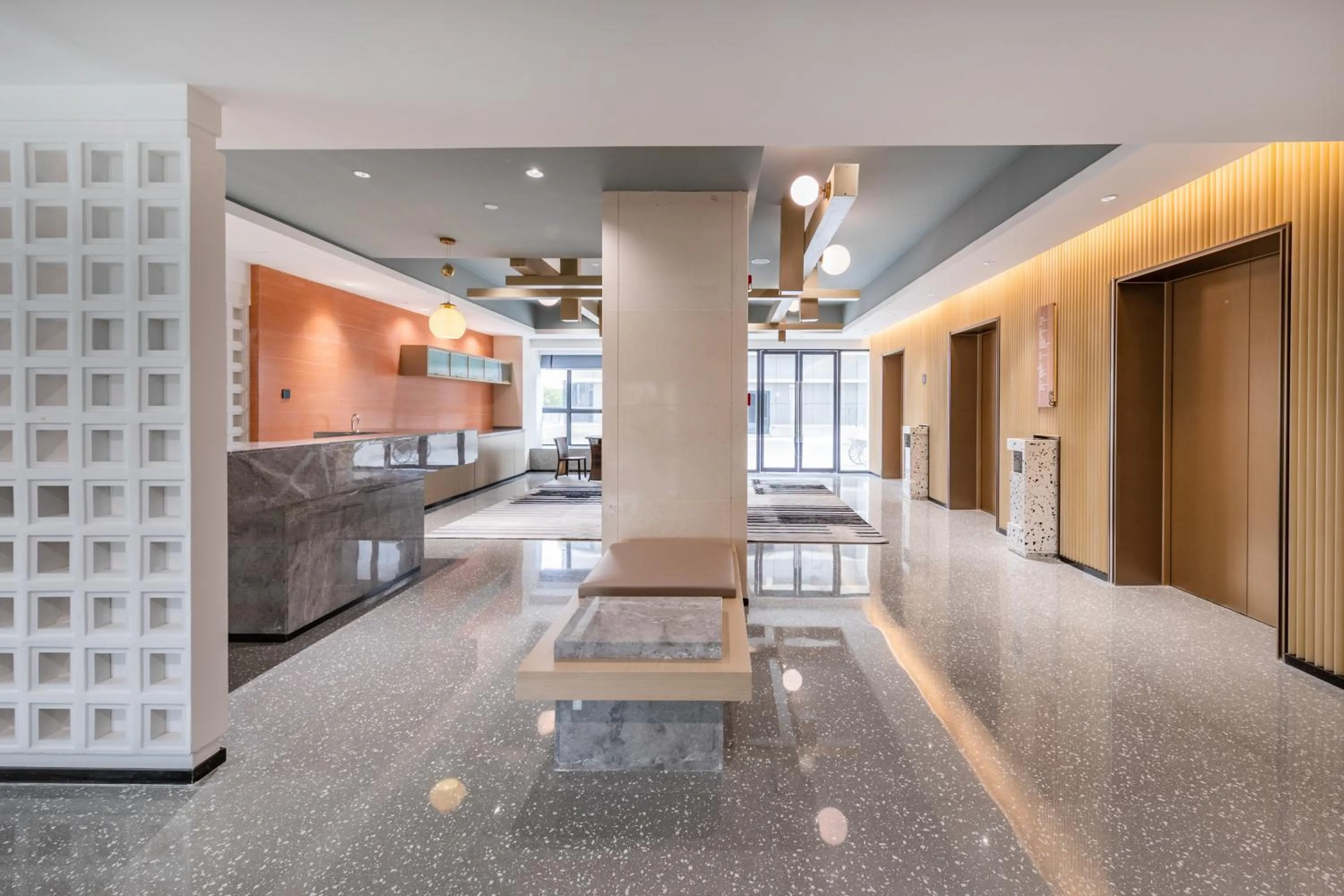 Seating area in Guangzhou Baiyun Airport MeHood Liz Hotel