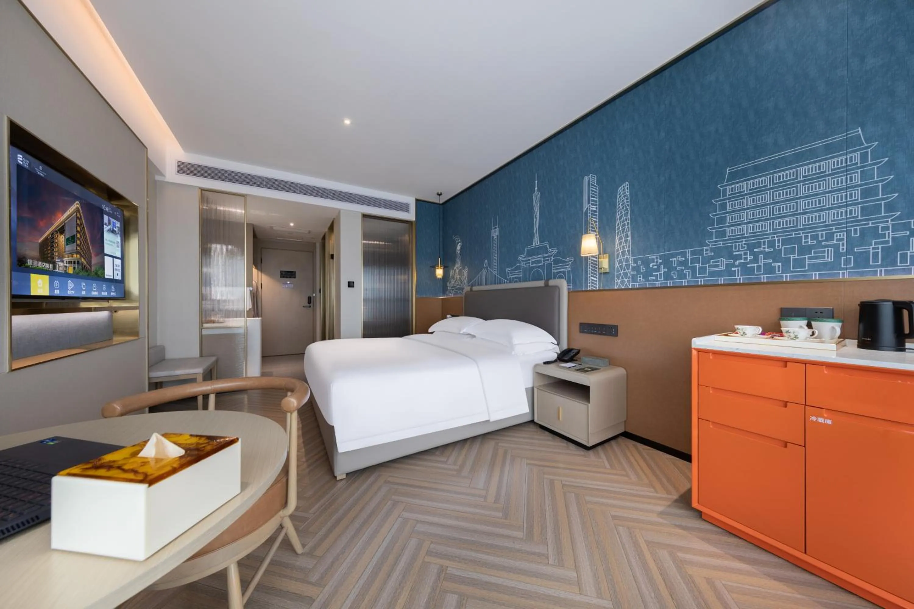 Bed in Guangzhou Baiyun Airport MeHood Liz Hotel