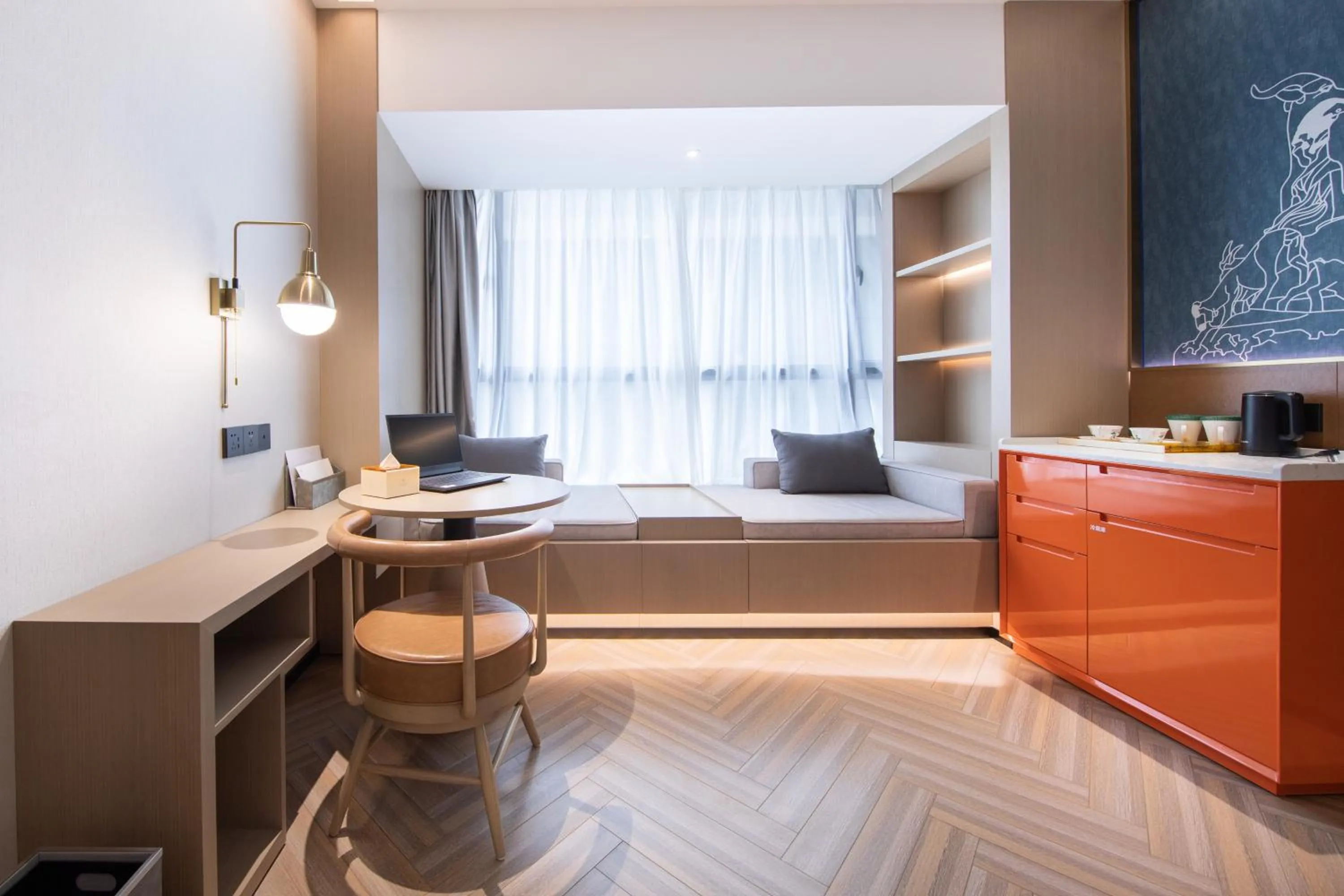 Photo of the whole room in Guangzhou Baiyun Airport MeHood Liz Hotel