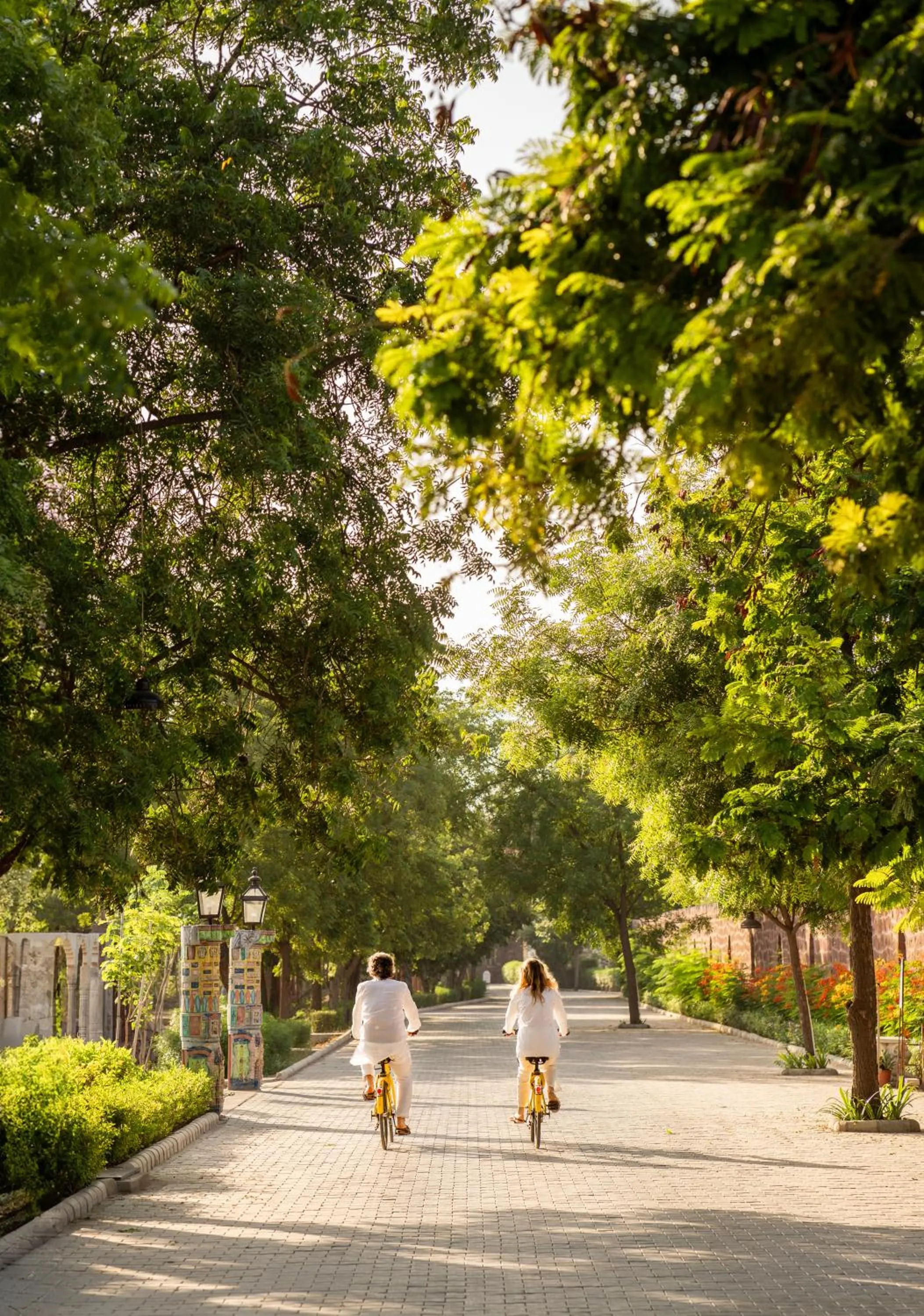 Cycling in Surpura Bagh