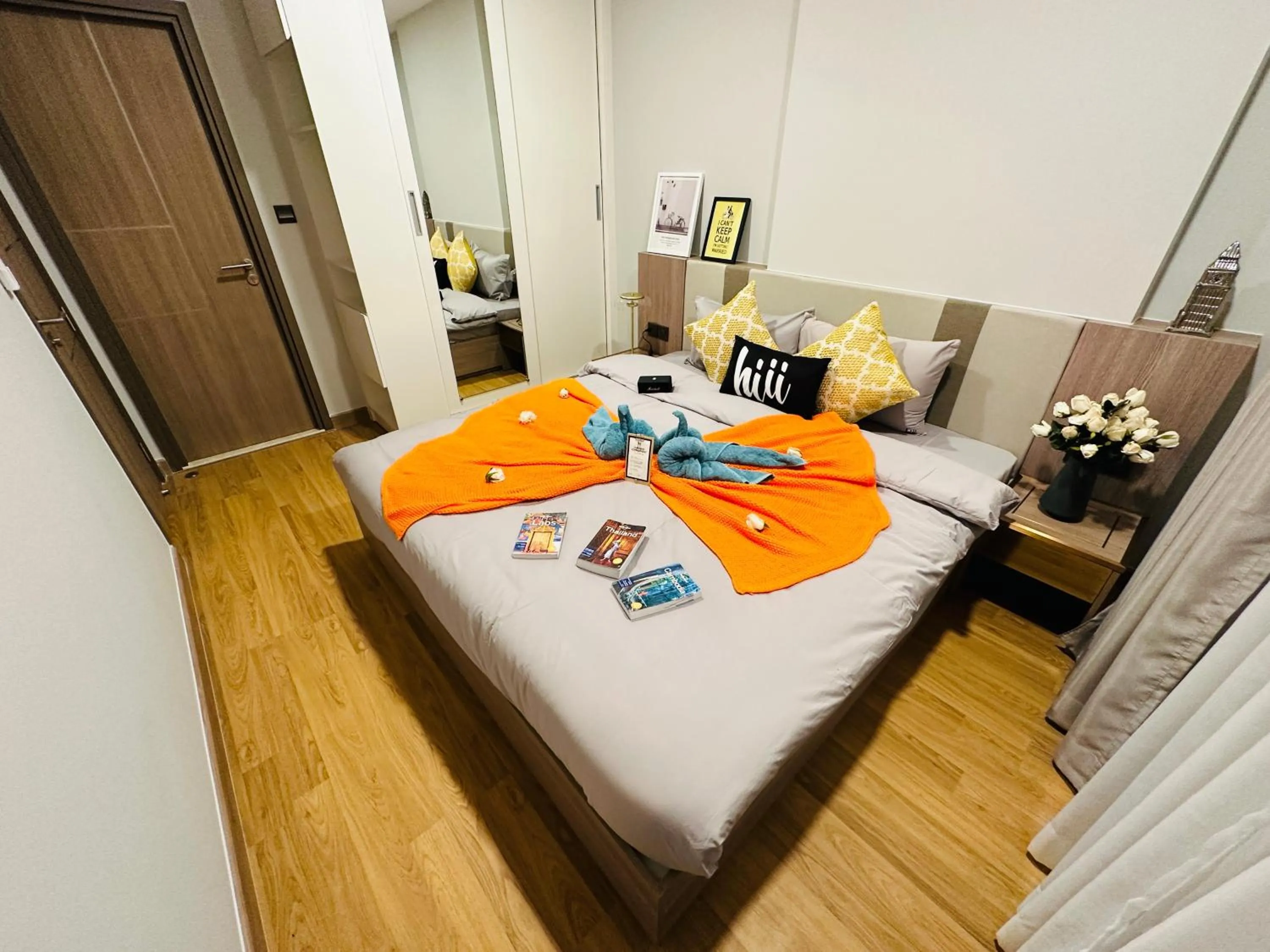 Bed in Astra Sky River Paronama Pool Luxury Changklan Chiang Mai