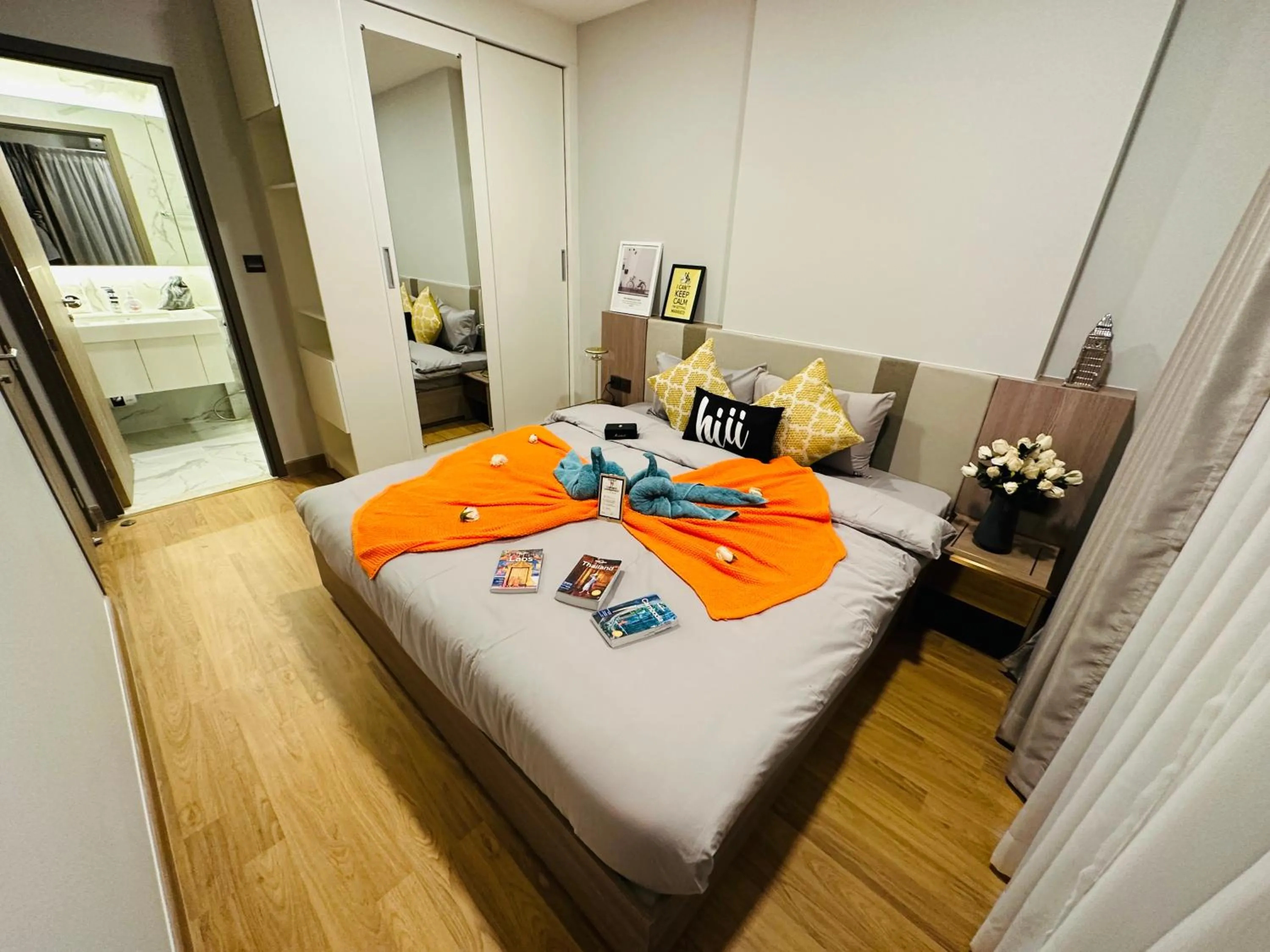 Bed in Astra Sky River Paronama Pool Luxury Changklan Chiang Mai