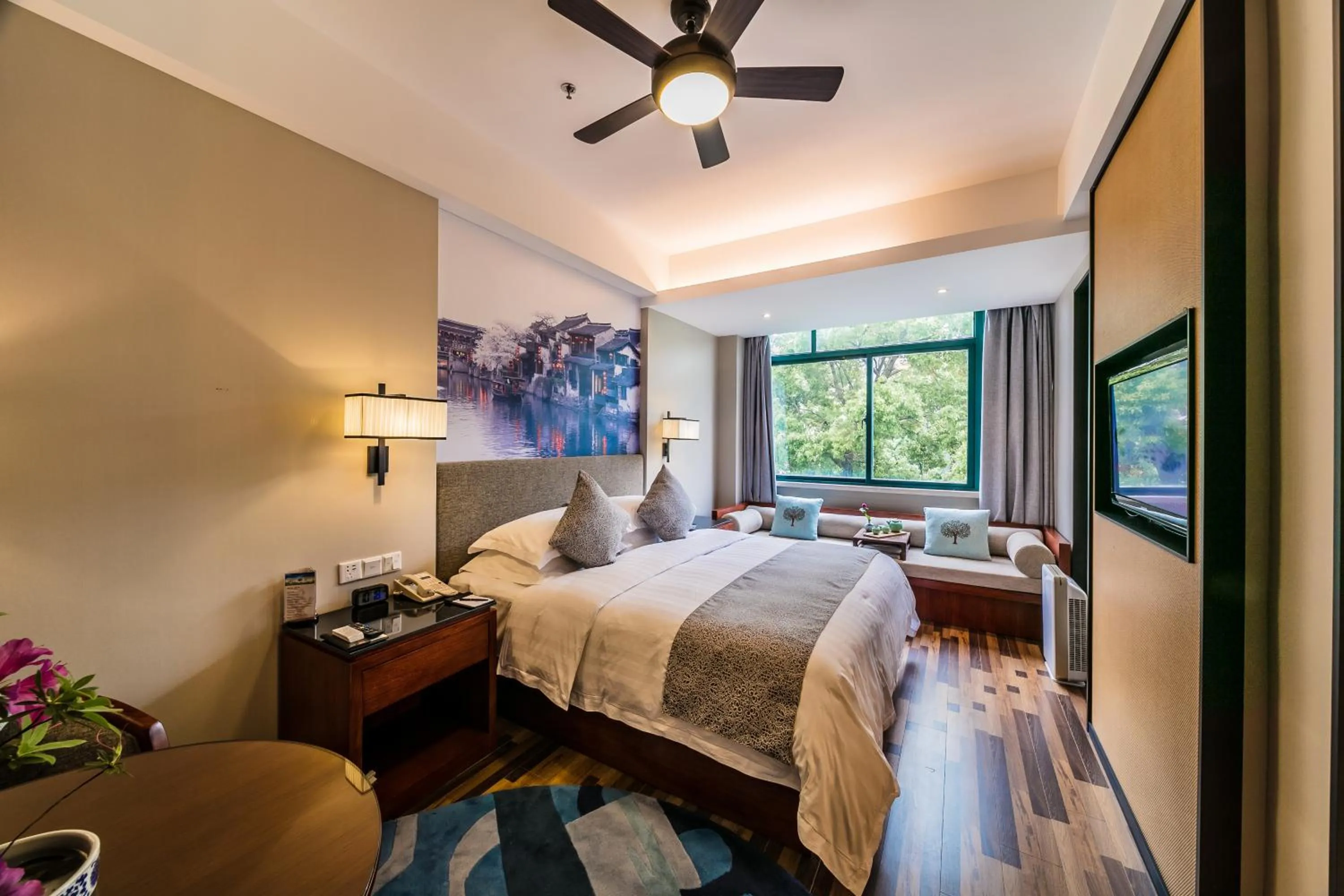 Bed in Luoxingge SSAW Boutiquel Hotel