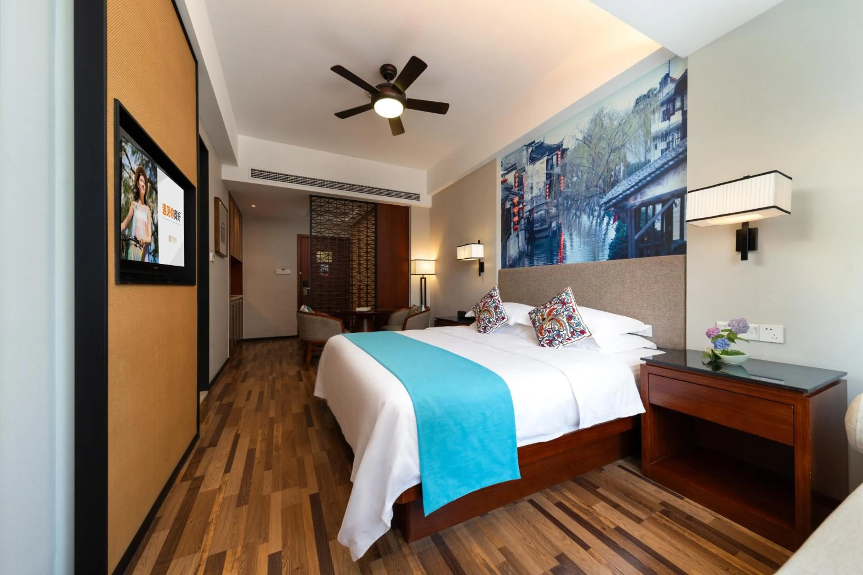 Bed in Luoxingge SSAW Boutiquel Hotel