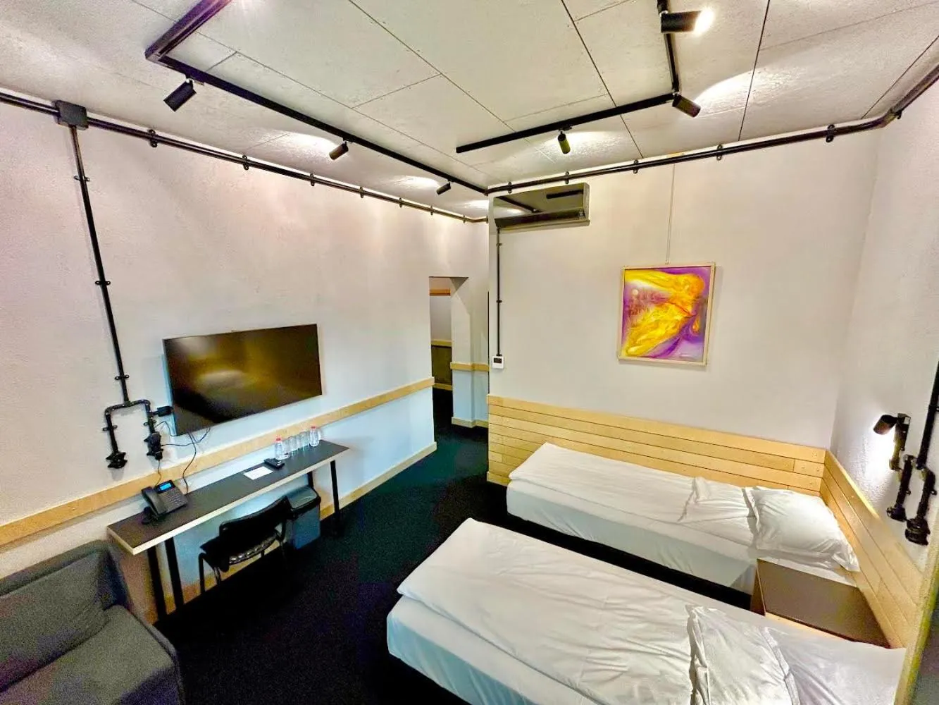 Bed in Art Hotel 158