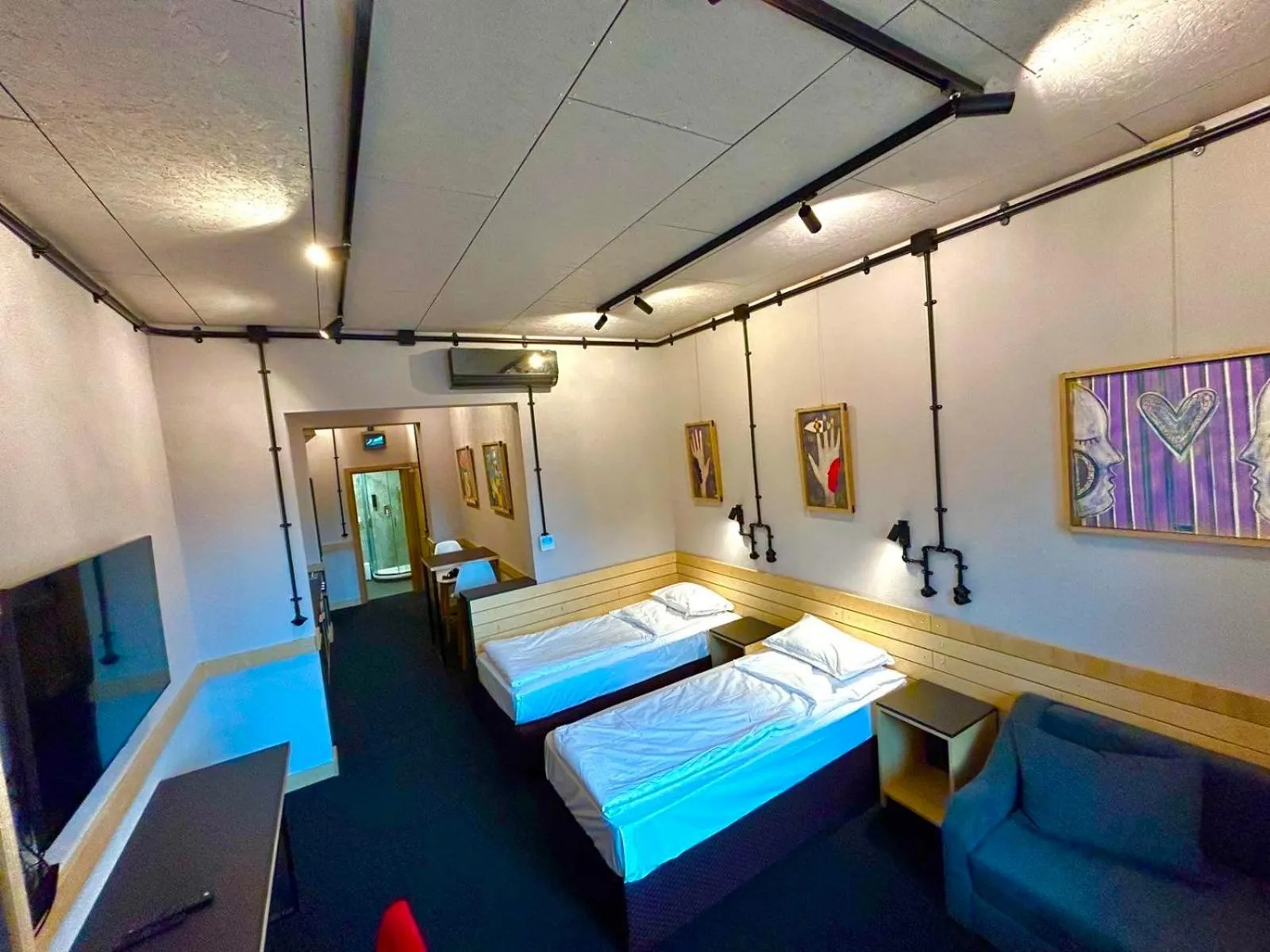 Bed in Art Hotel 158