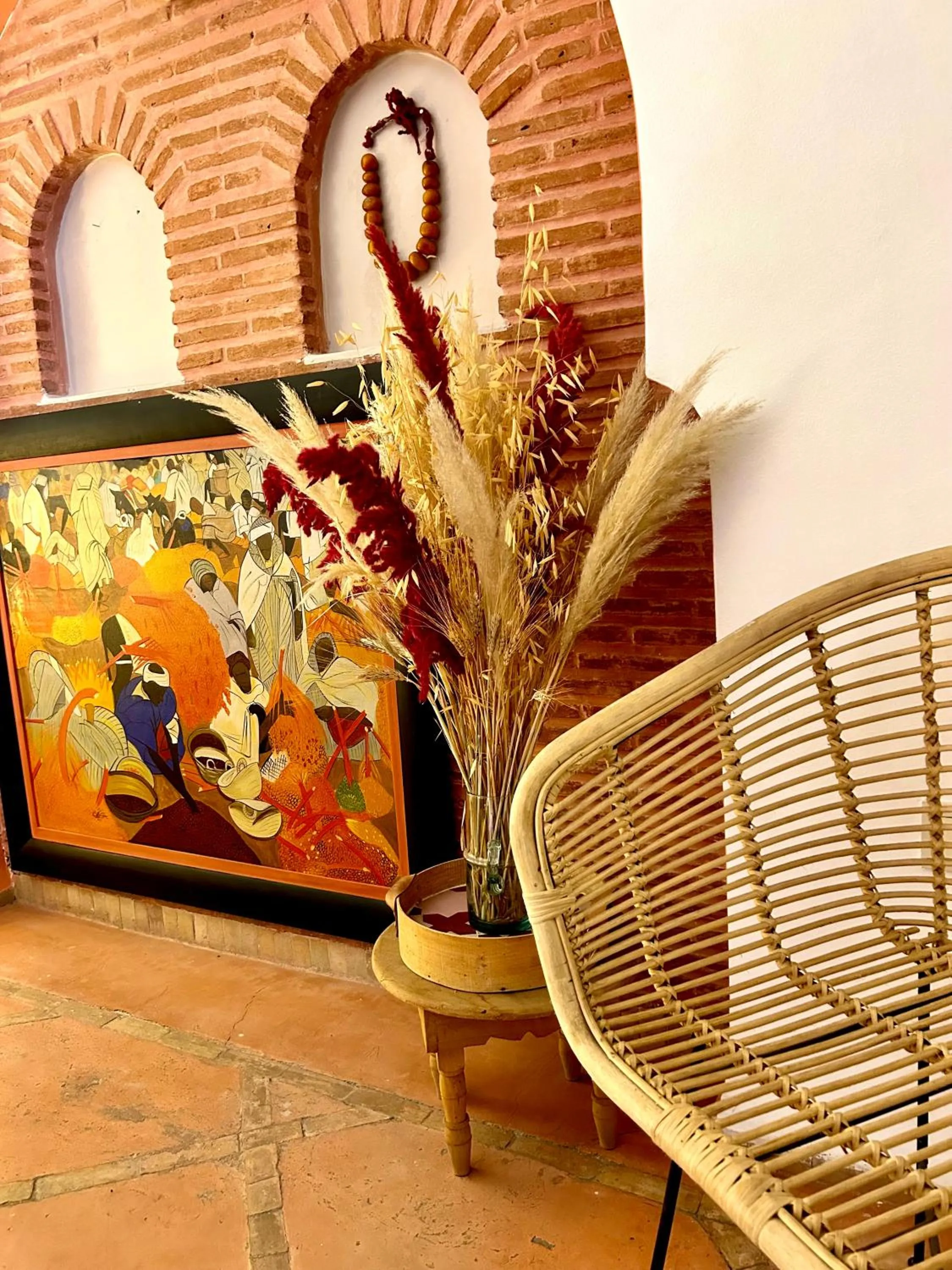 Decorative detail in Riad Lauriers Blancs