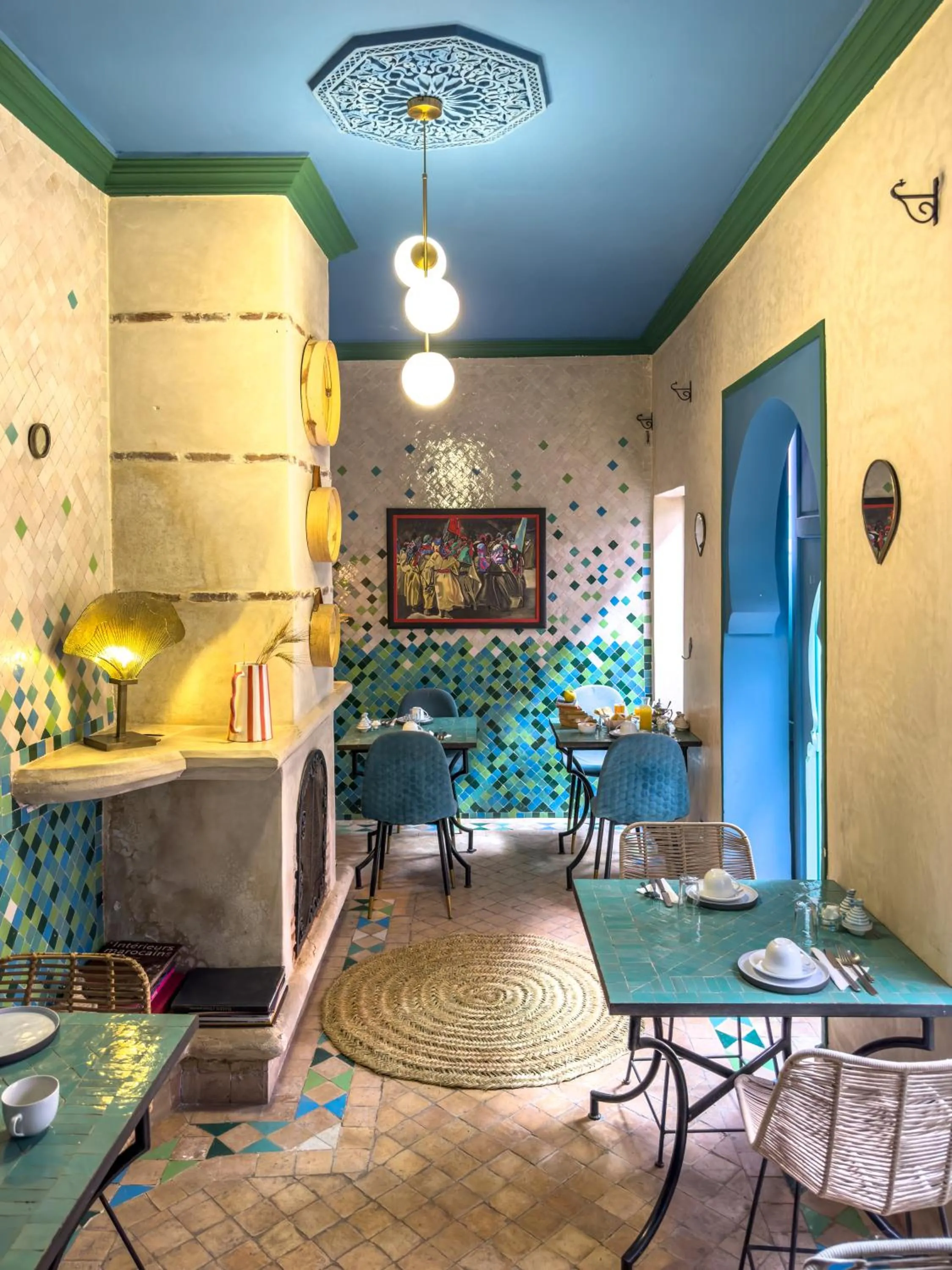 Living room in Riad Lauriers Blancs