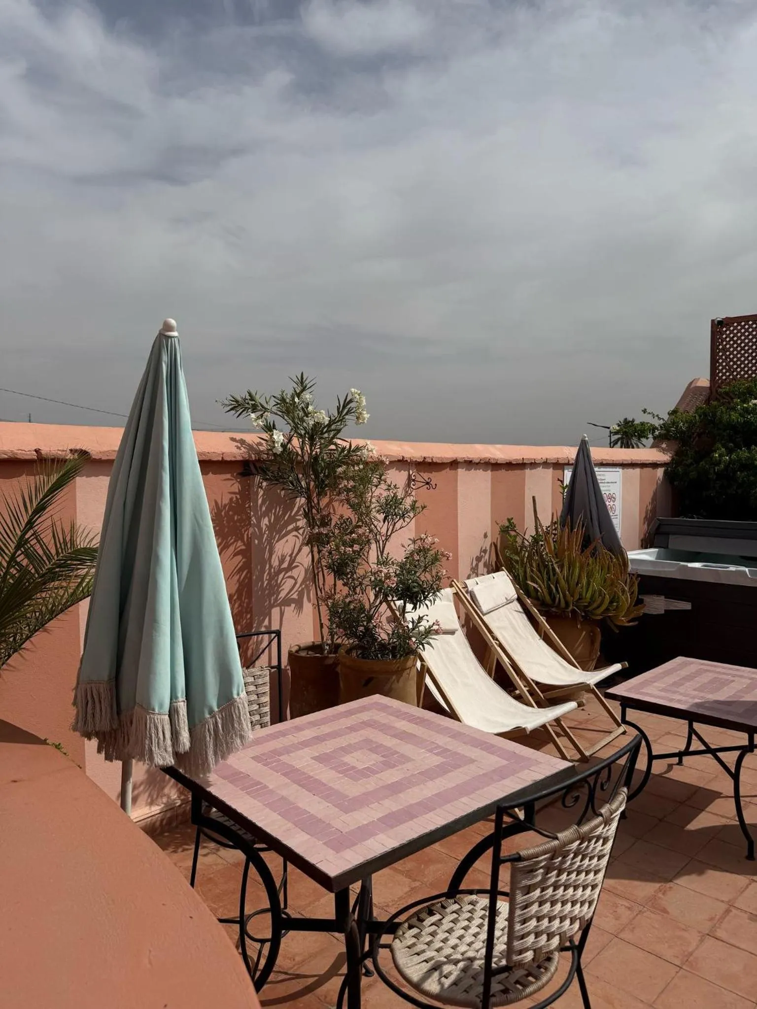 Balcony/Terrace in Riad Lauriers Blancs