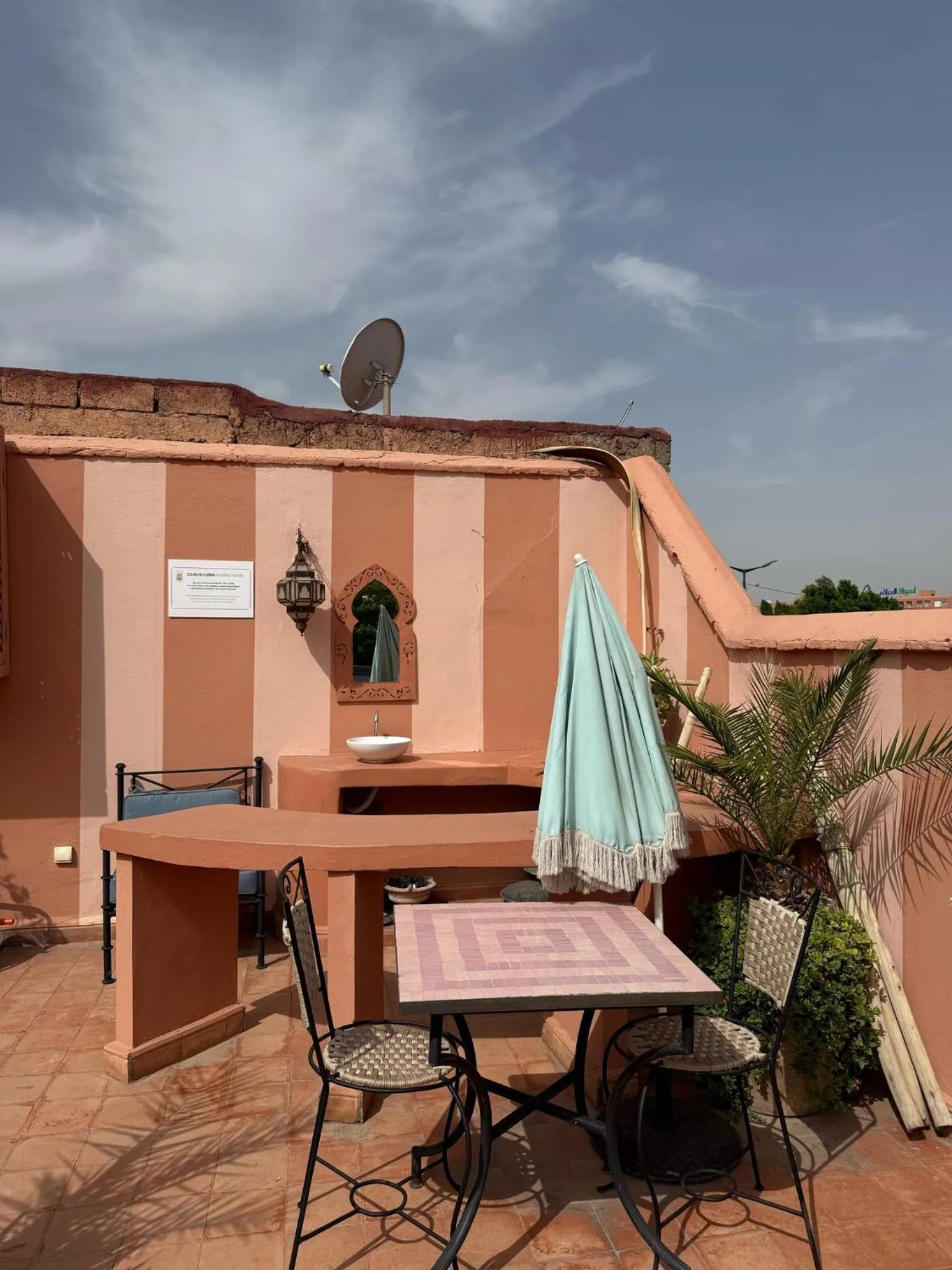 Balcony/Terrace in Riad Lauriers Blancs
