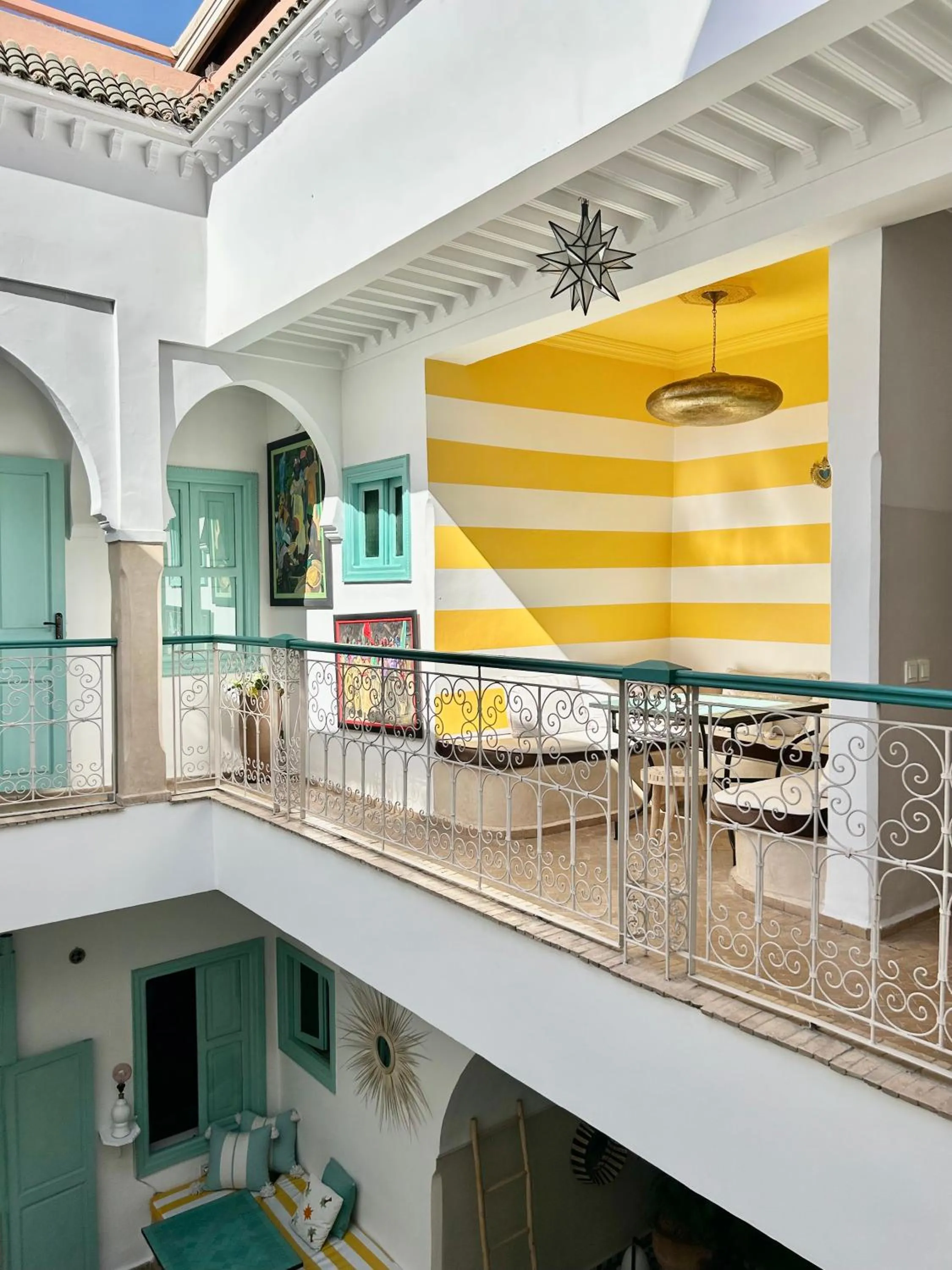 Patio in Riad Lauriers Blancs