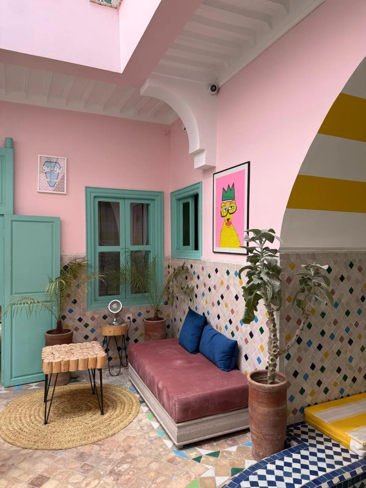 Patio in Riad Lauriers Blancs