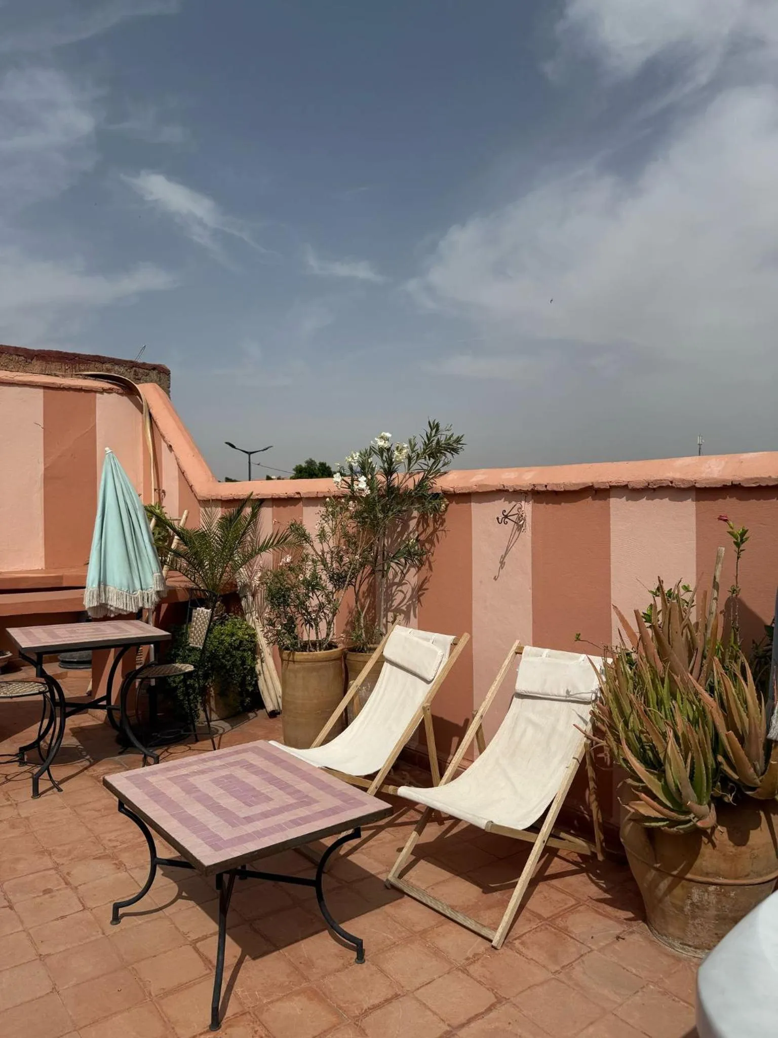 Balcony/Terrace in Riad Lauriers Blancs