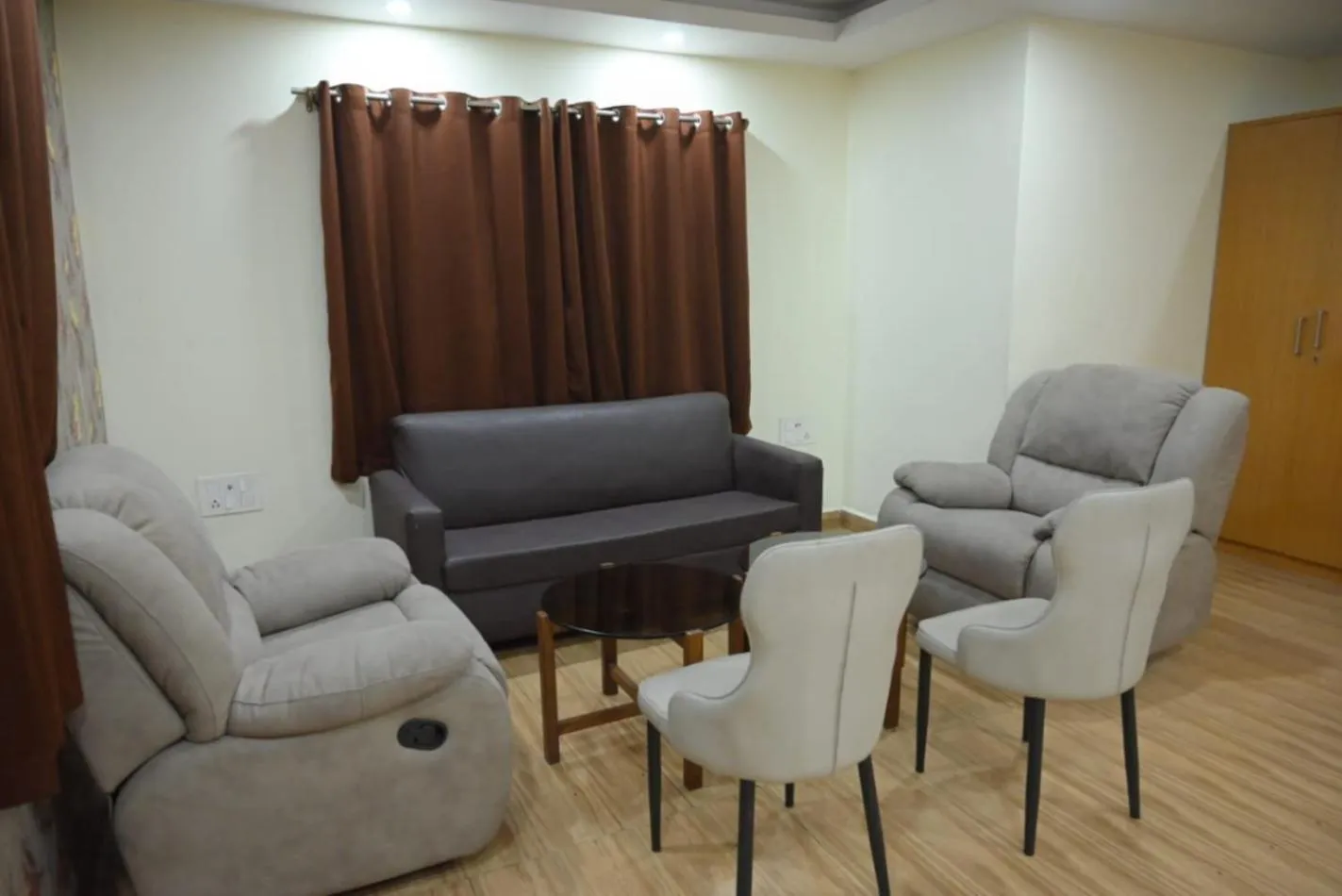 Seating area in Hotel Jyoti International