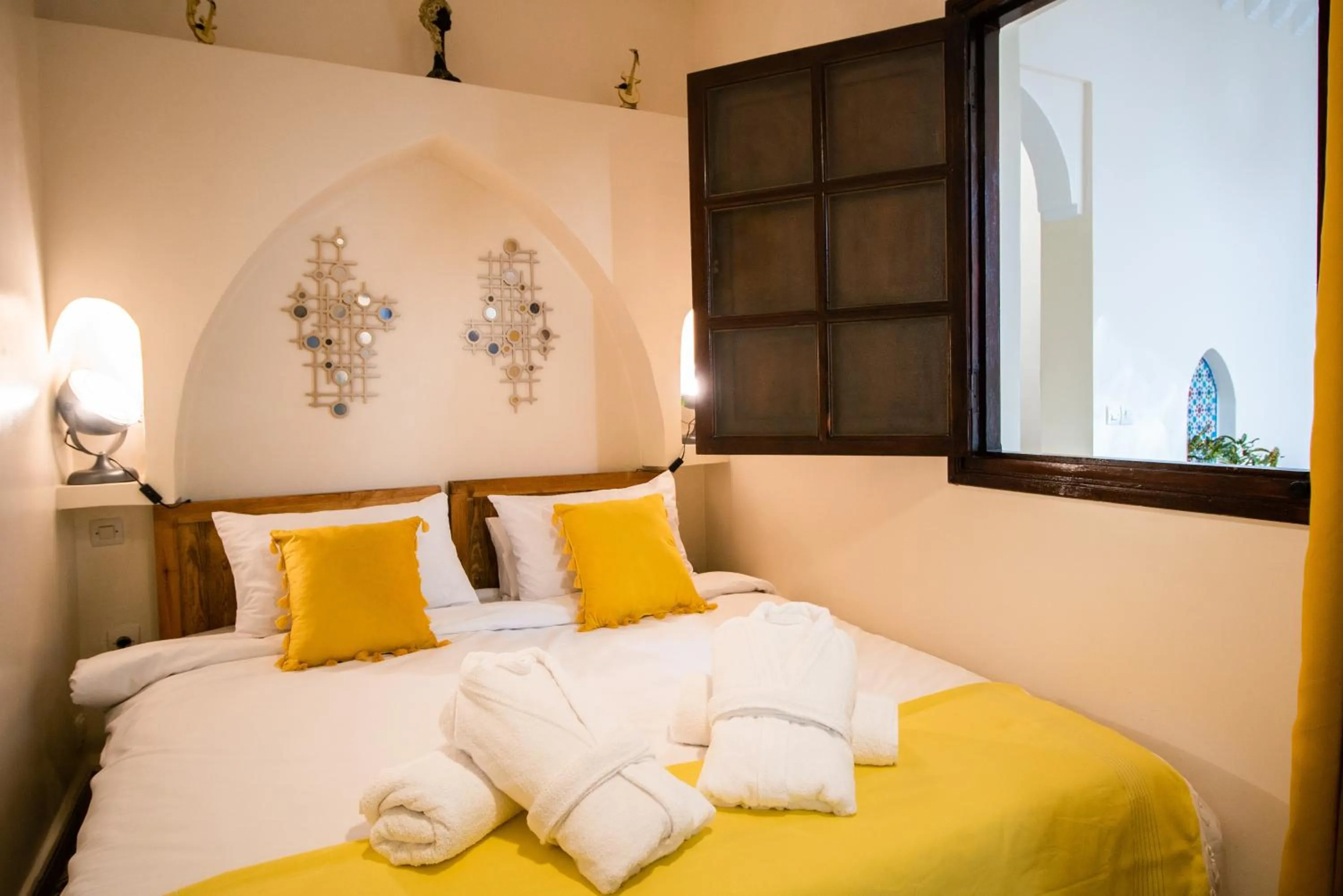 Bed in Riad Asmitou