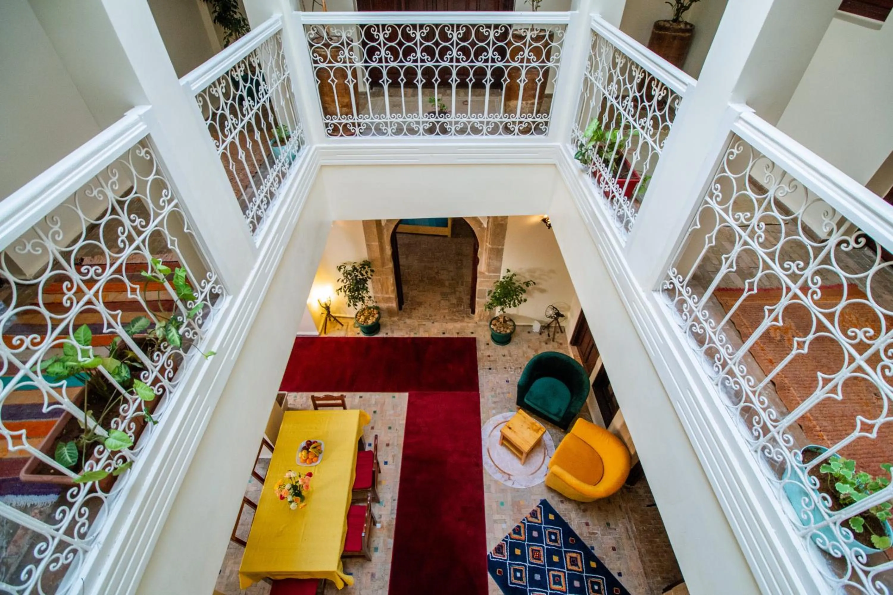 Seating area in Riad Asmitou