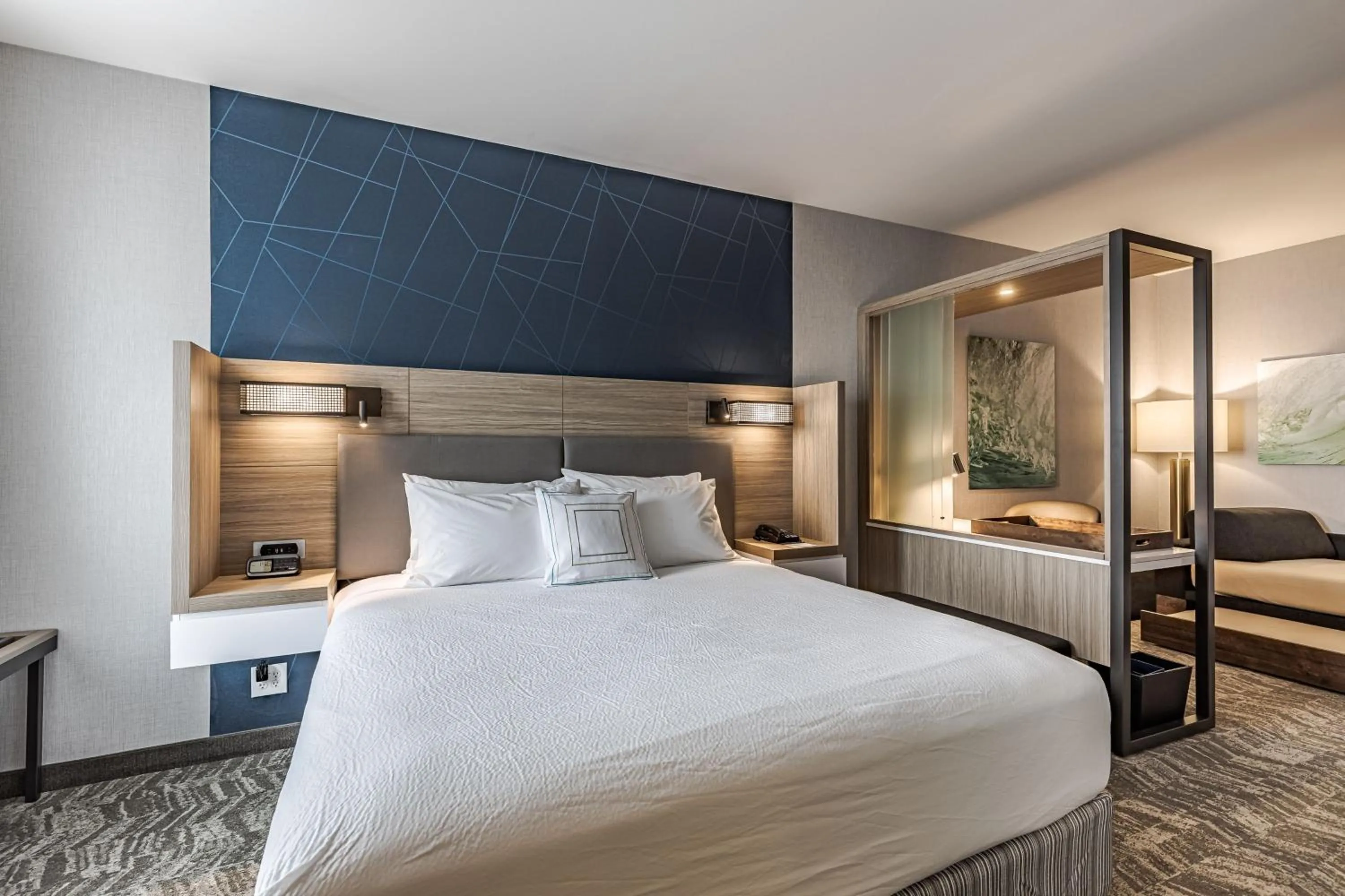 Photo of the whole room, Bed in SpringHill Suites by Marriott Detroit Sterling Heights