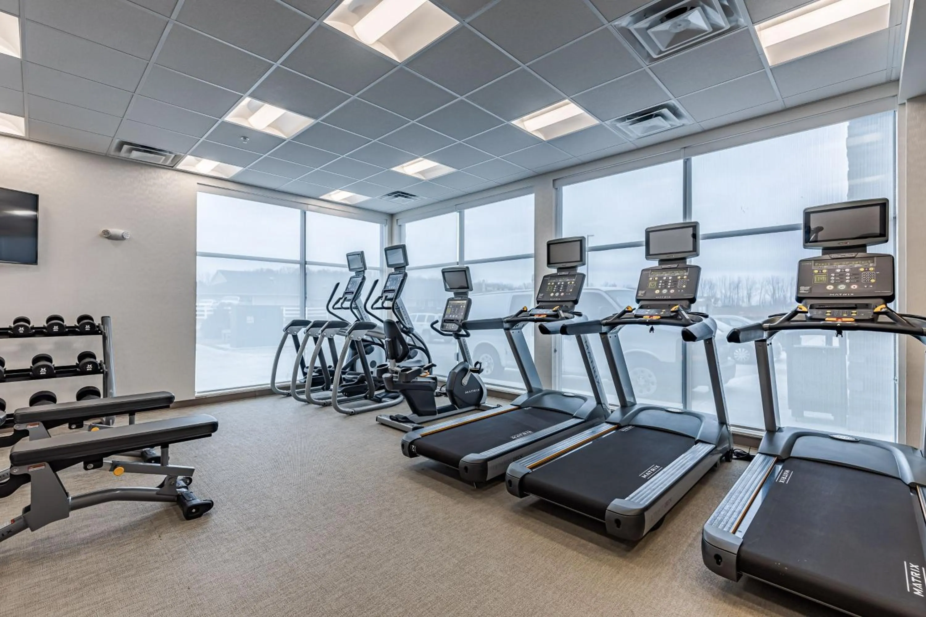 Fitness centre/facilities in SpringHill Suites by Marriott Detroit Sterling Heights