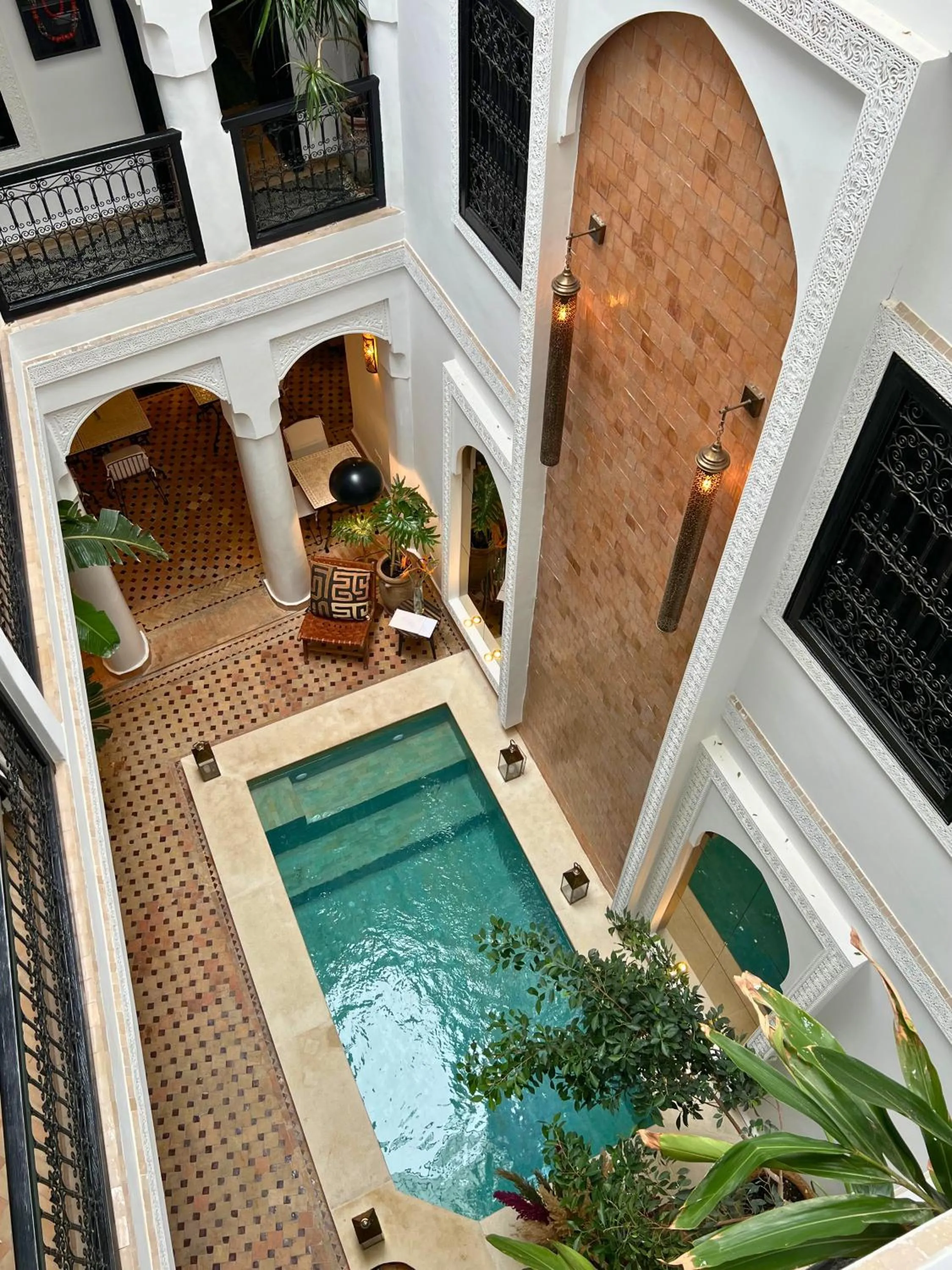 Patio in Riad Dar Beldia and Spa