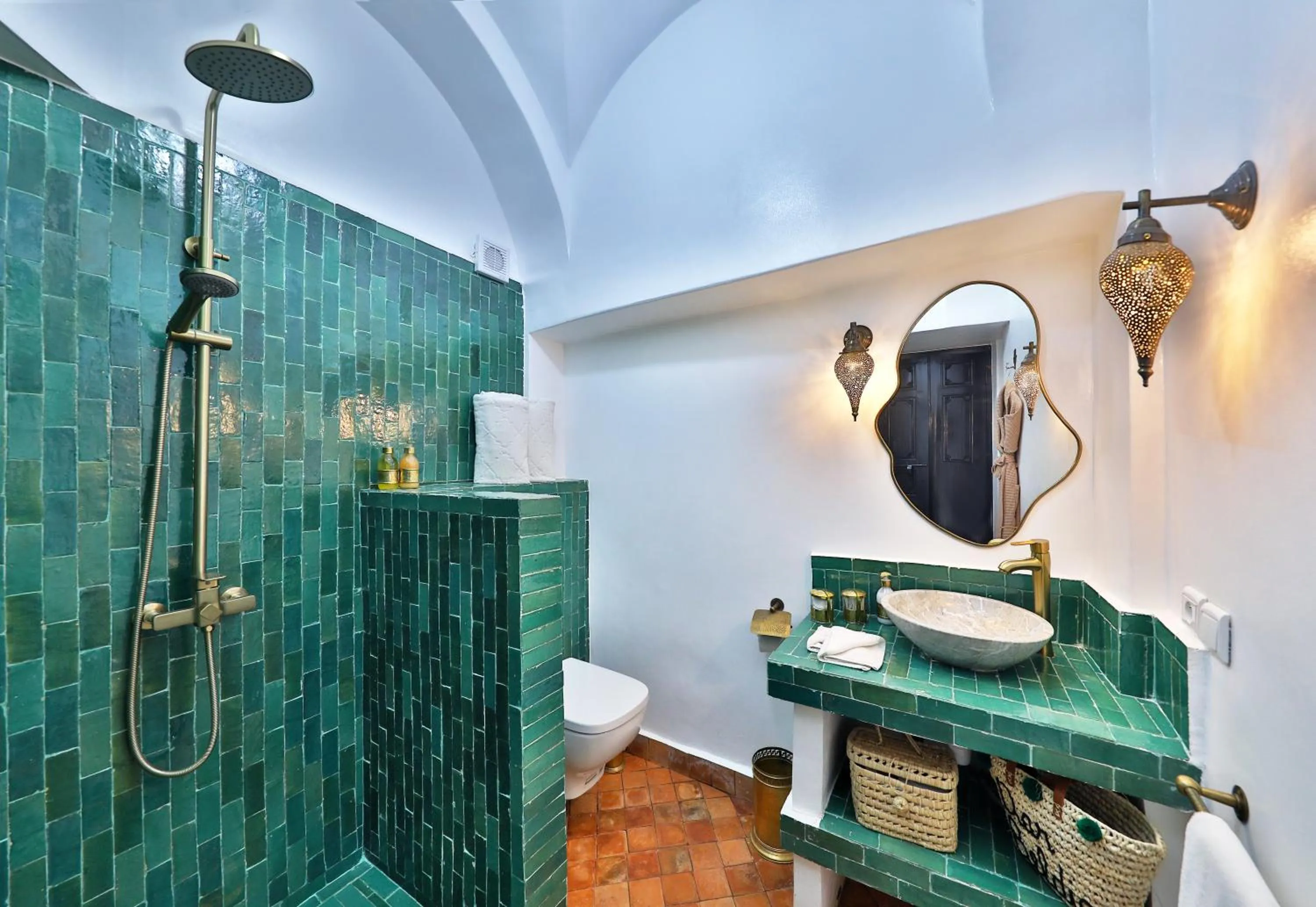 Bathroom in Riad Dar Beldia and Spa