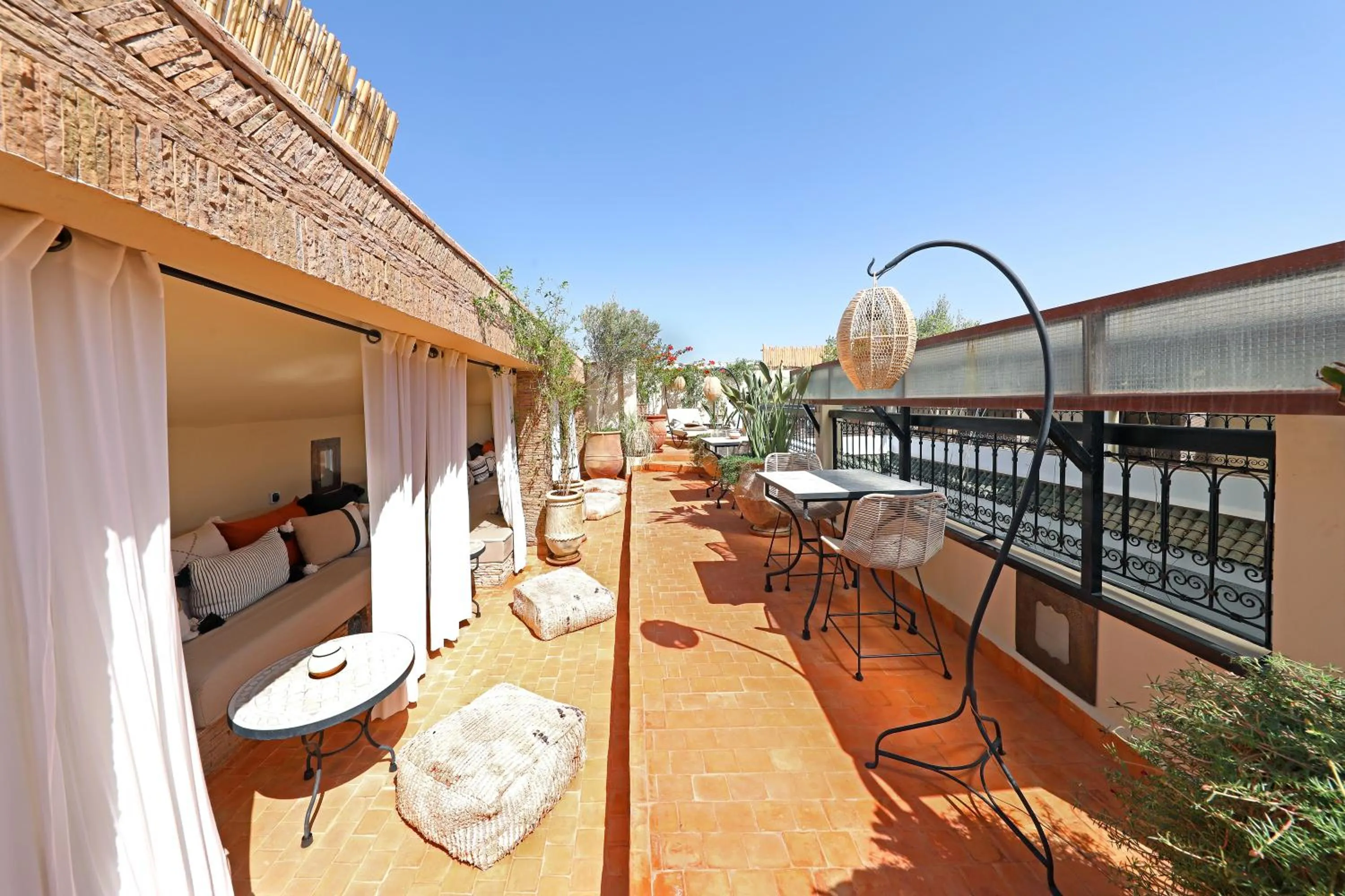 Balcony/Terrace in Riad Dar Beldia and Spa