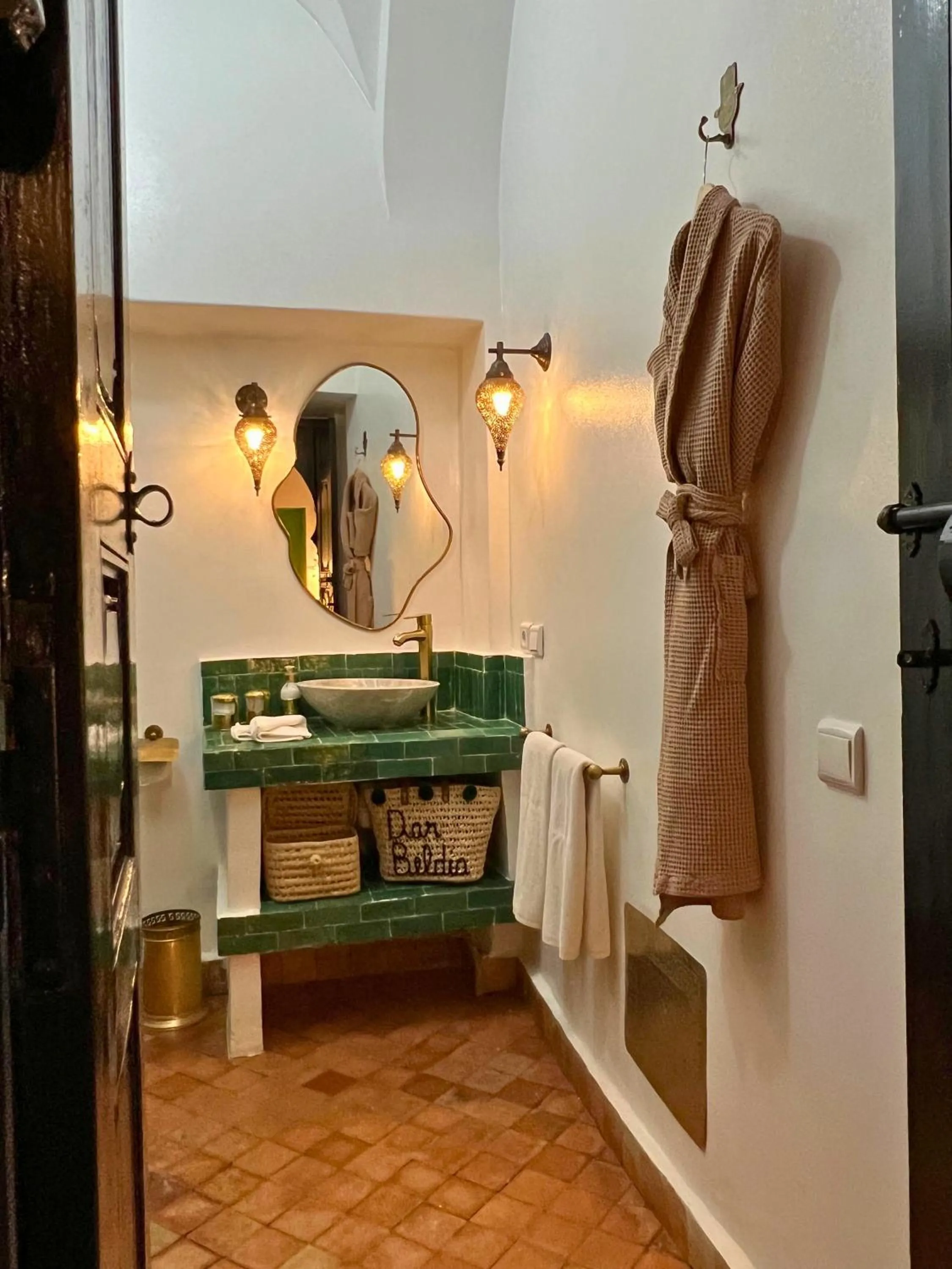 Bathroom in Riad Dar Beldia and Spa