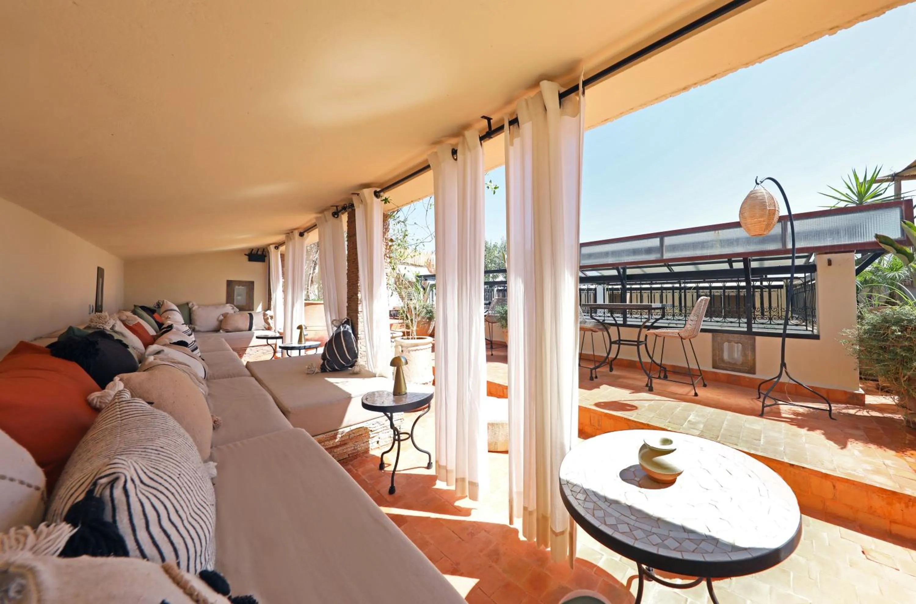 Balcony/Terrace in Riad Dar Beldia and Spa