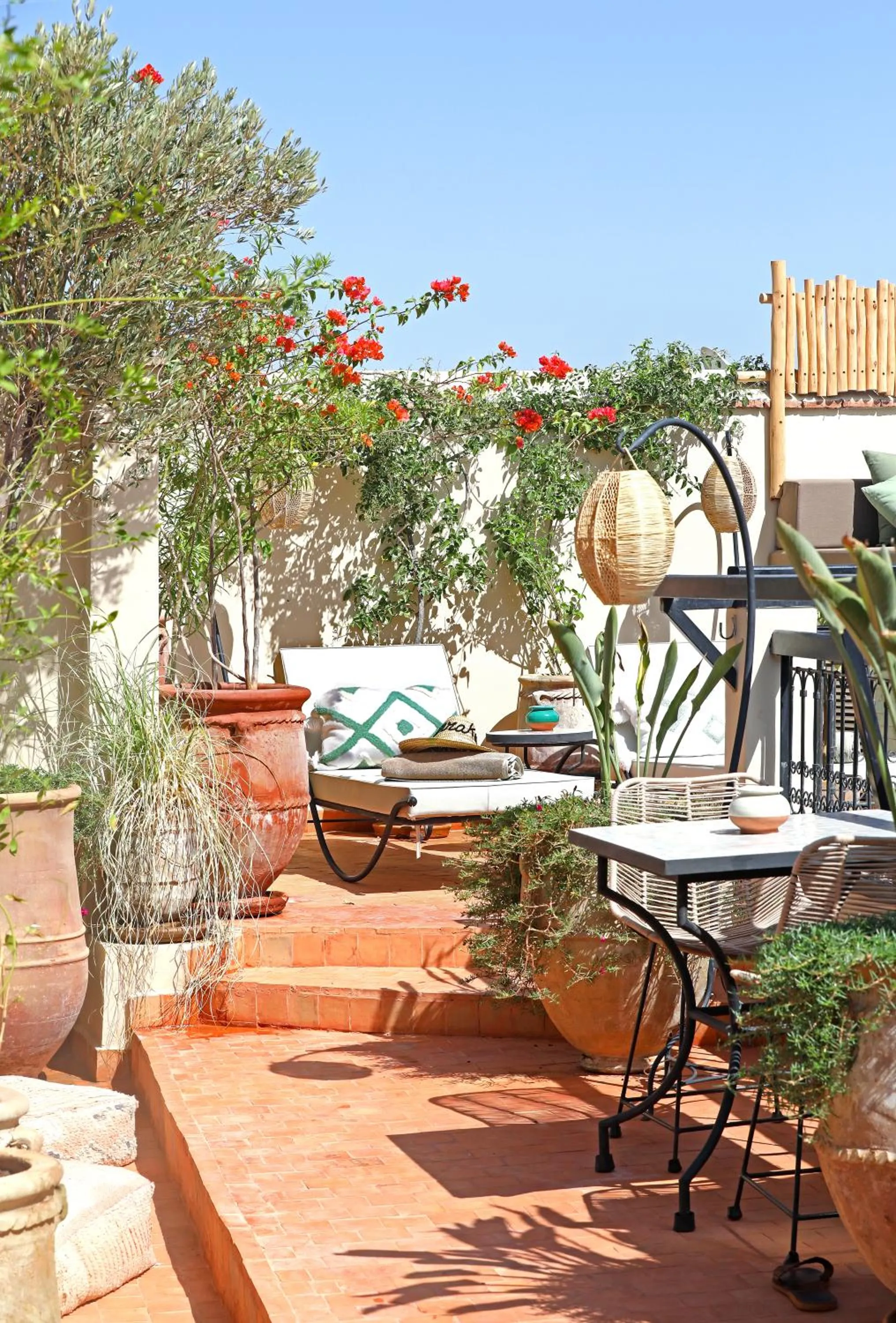 Balcony/Terrace in Riad Dar Beldia and Spa