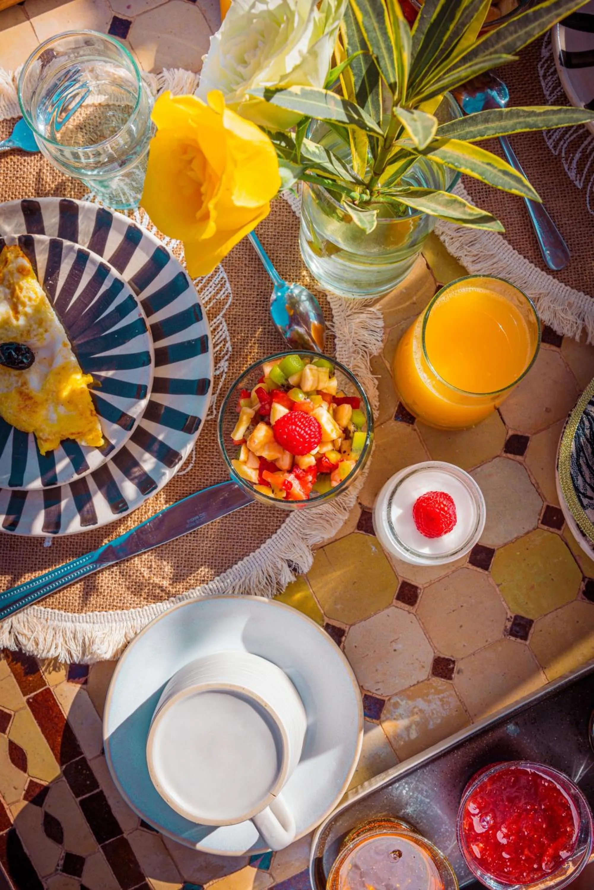 Food and drinks in Riad Dar Beldia and Spa