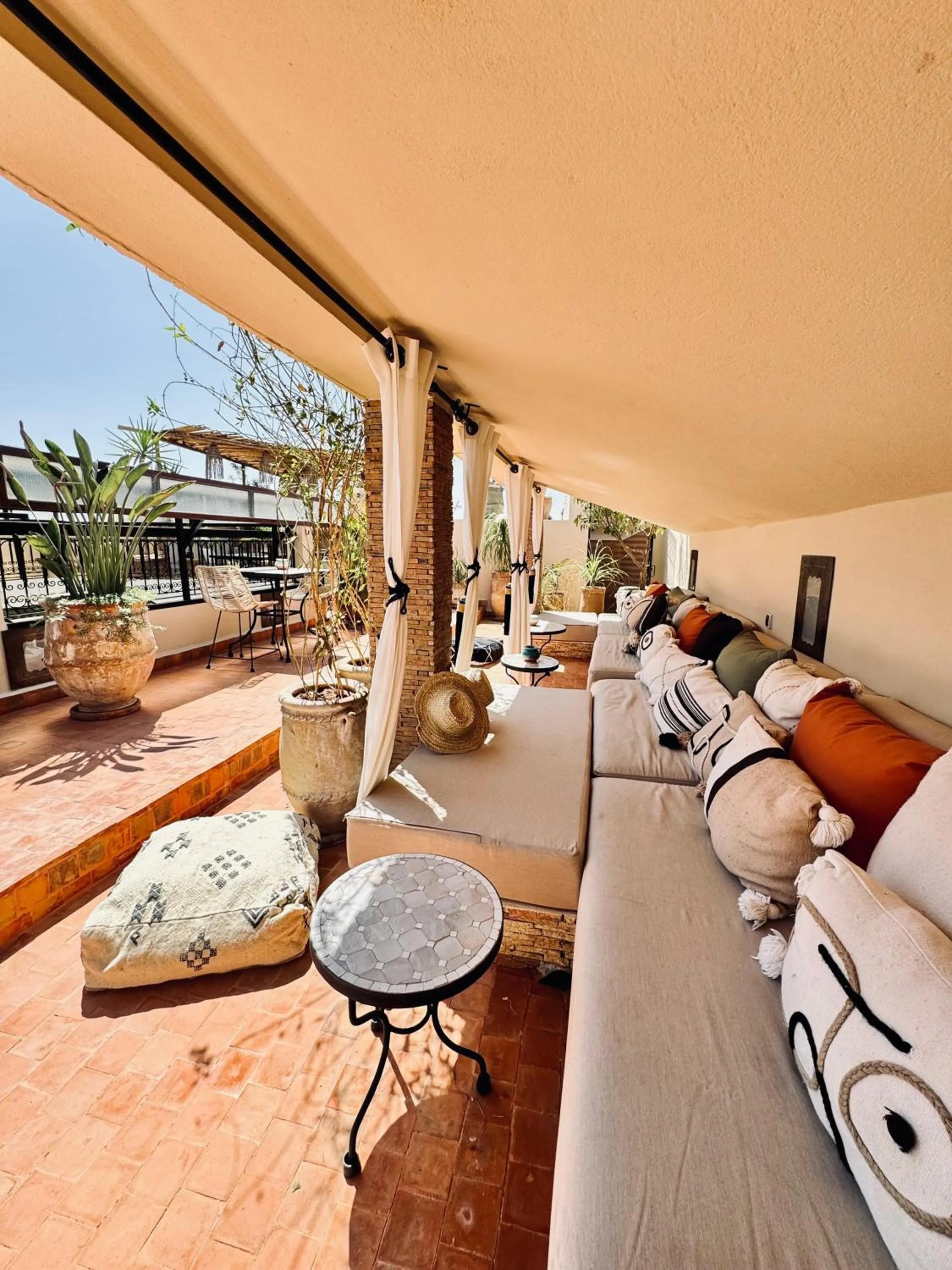 Balcony/Terrace in Riad Dar Beldia and Spa