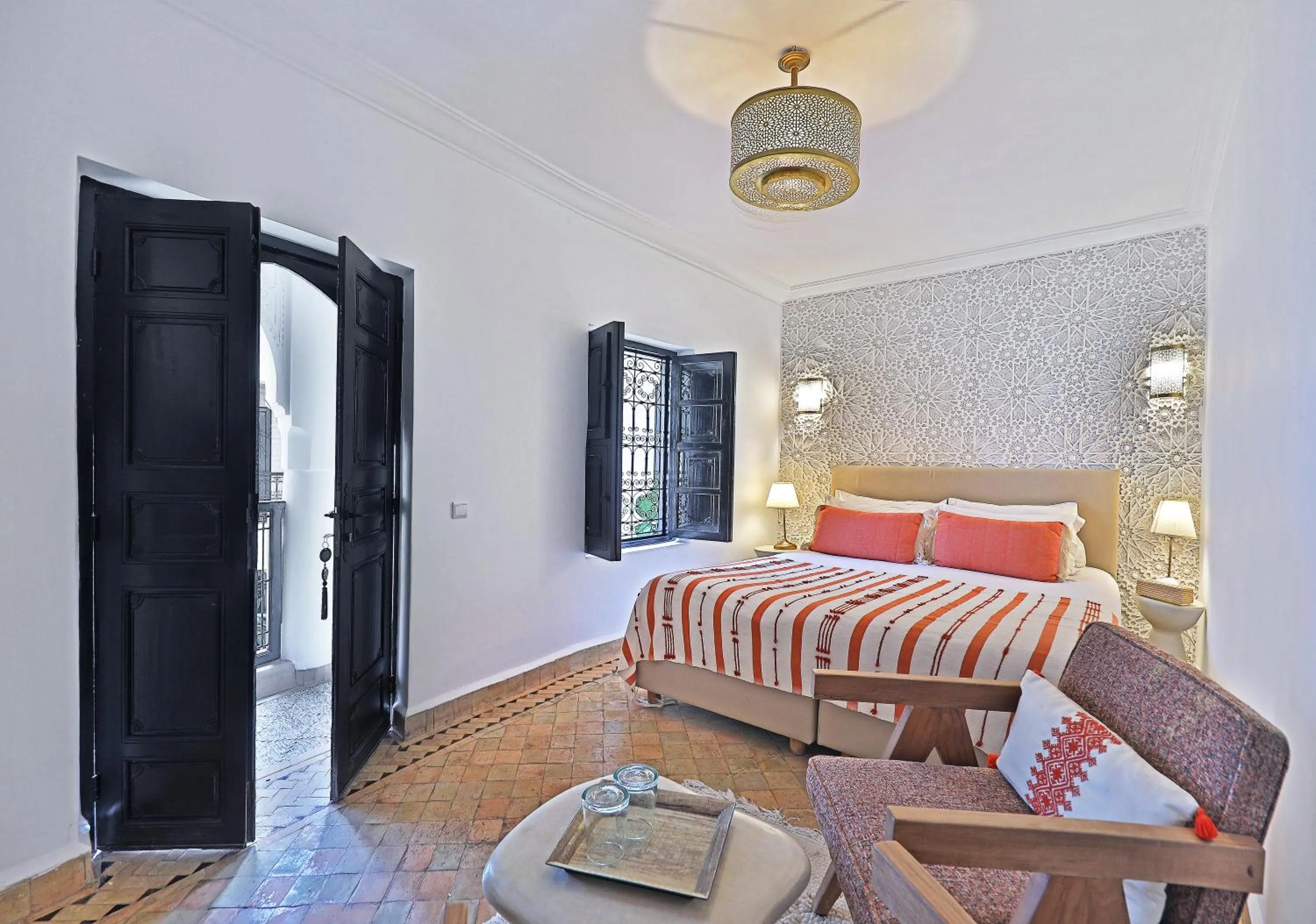 Photo of the whole room, Bed in Riad Dar Beldia and Spa