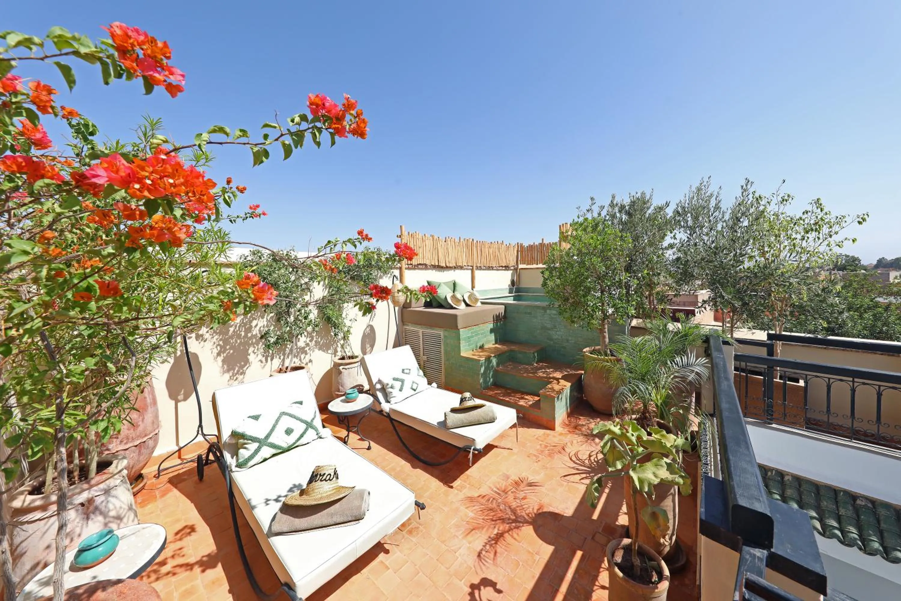 Balcony/Terrace in Riad Dar Beldia and Spa