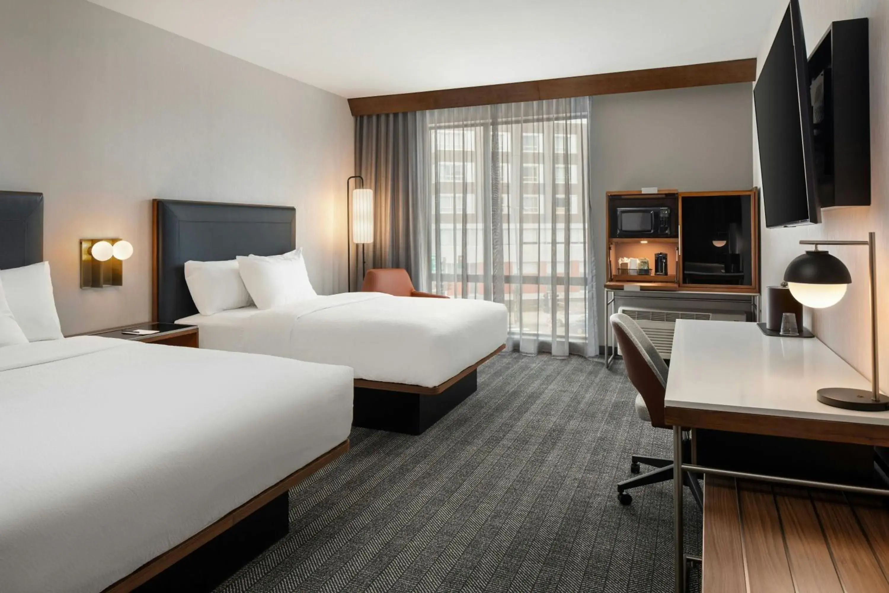 Standard Queen Room with Two Queen Beds in Courtyard by Marriott St Paul Downtown Standard Queen Room with Two Queen Beds in Courtyard by Marriott St Paul Downtown